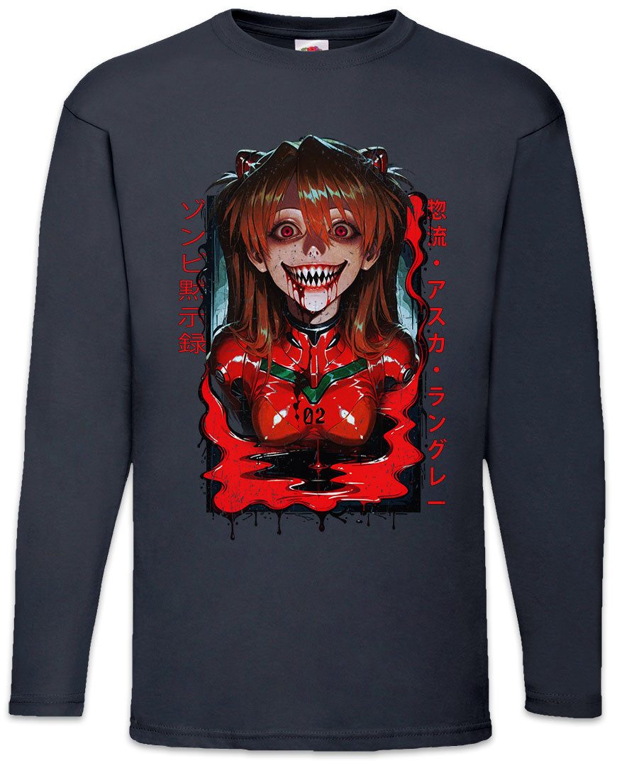 Langarmshirt Neon Horror Langarm T-Shirt Genesis Nerv Asuka Neon Gendo Evangelion