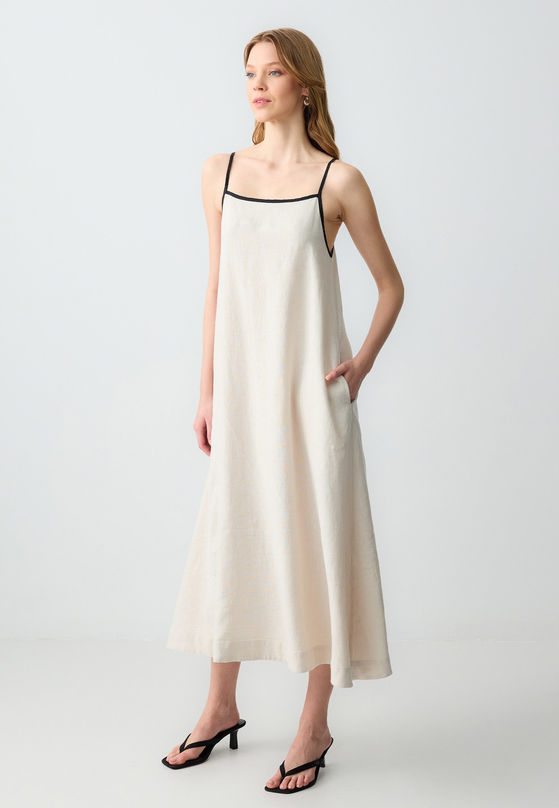 Minikleid Gewebtes Steinkleid