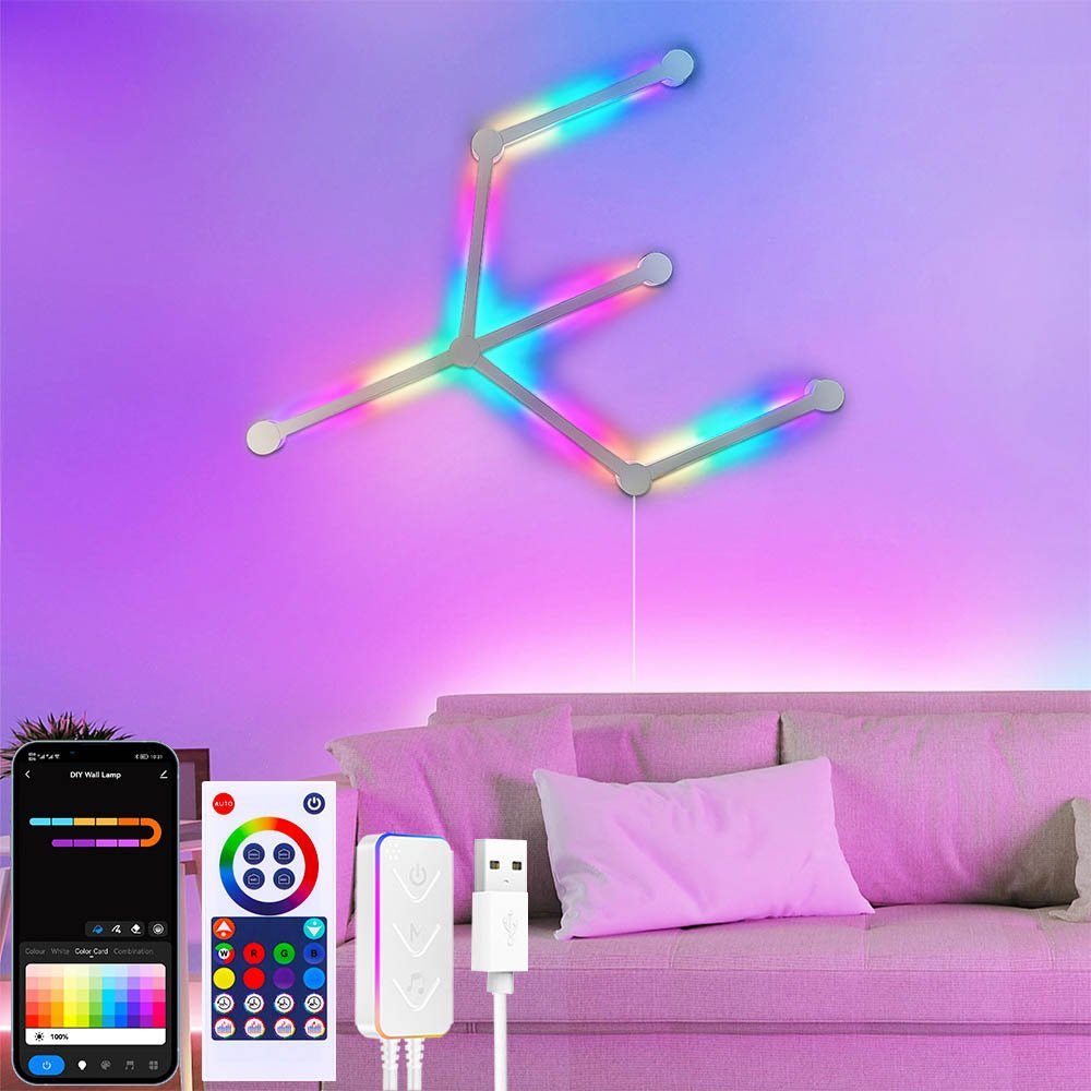 LED Dekolicht LED Lichtleiste LED Wandleuchten LED Panel Smart Lampe Wandlampe