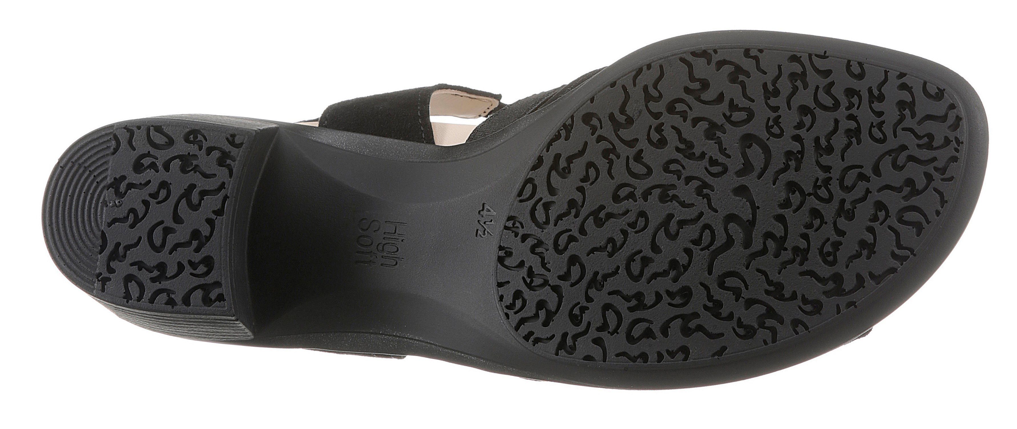 Ara LUGANO Sandalette in bequemer H weit) schwarz 045149 Schuhweite (sehr
