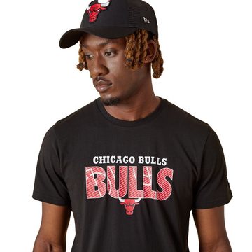New Era Print-Shirt New Era NBA CHICAGO BULLS Wordmark Court Tee T-Shirt NEU/OVP