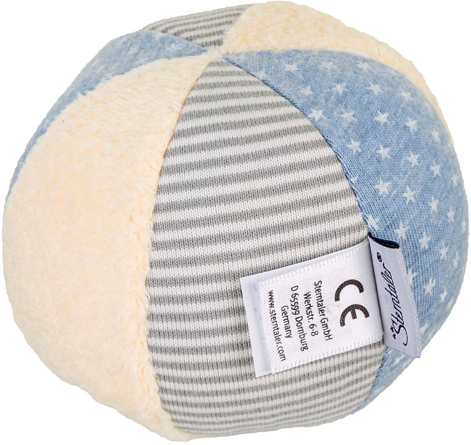 Softball Stoff, für Babys Sterntaler® blau/beige,