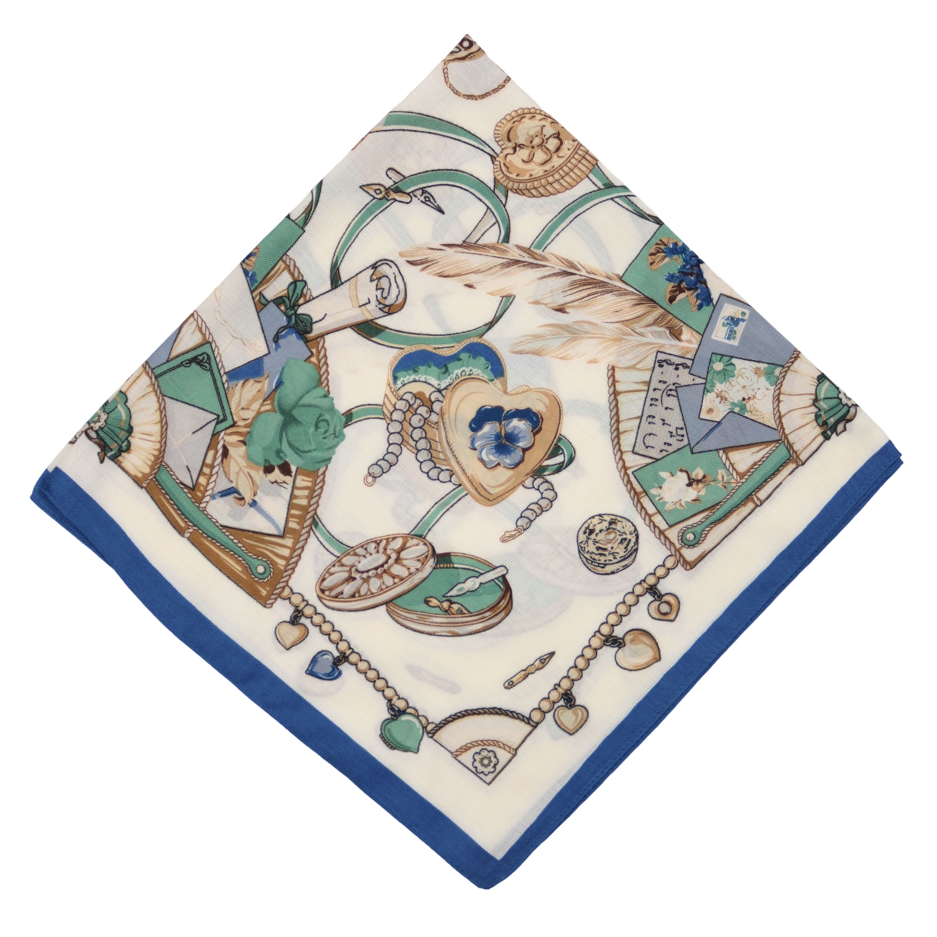 MIRROSI Nickituch Vierecktuch ca. 70x70cm wunderschöne Mustern, Damen Halst günstig online kaufen