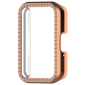 Wigento Smartwatch-Hülle Für Samsung Galaxy Fit 3 Diamant Design Kunststoff Watch Schutz Hülle