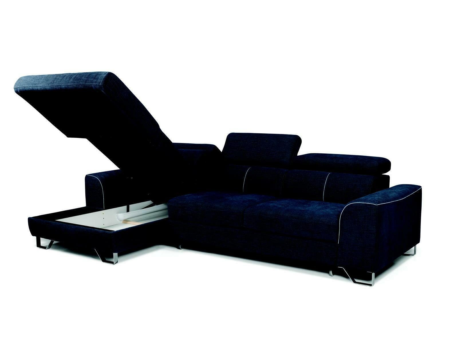 Stoff Sofa Eck Grün-Blau JVmoebel Ecksofa, Couch Blaue Garnitur Polster Wohnlandschaft Design