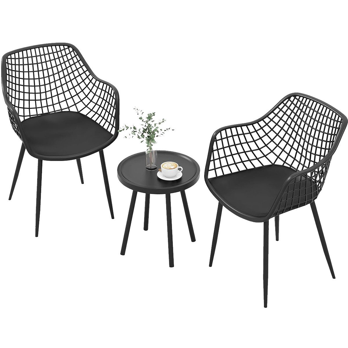 COSTWAY Balkonset, (3-tlg), Gartenmöbel Set mit günstig online kaufen