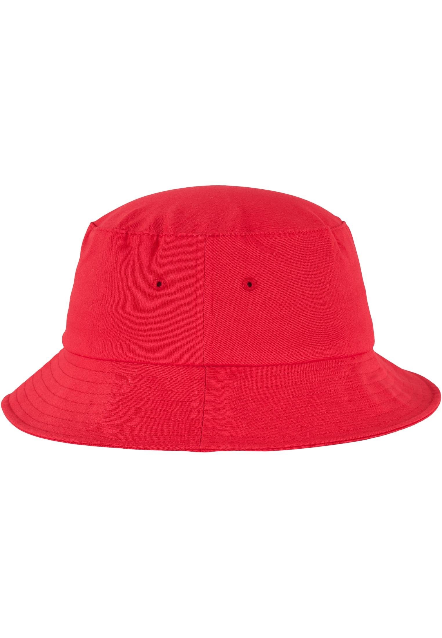 Flexfit Flex Cap Hat Bucket Cotton red Twill Accessoires Flexfit