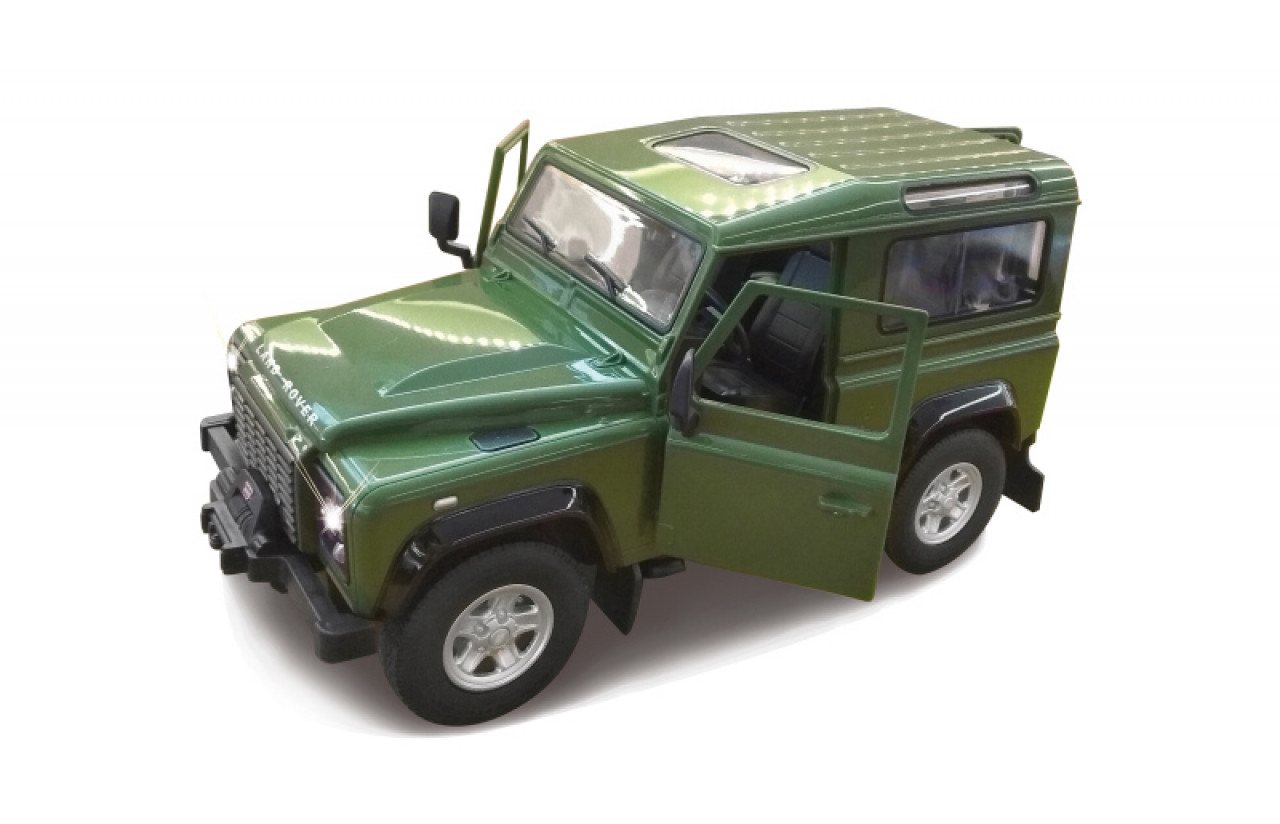 Thumbnail - Jamara RC-Auto Jamara RC Auto Land Rover Defender 1:14 grün Tür kann geöffnet werden