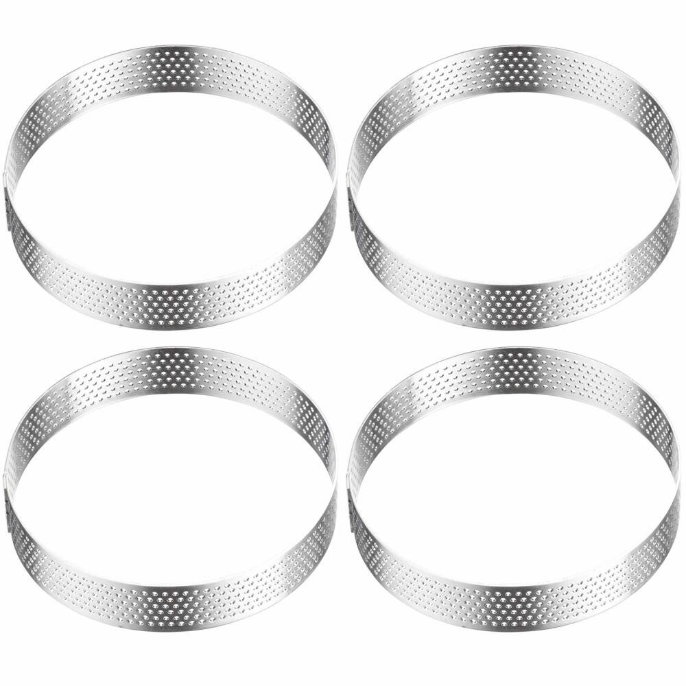 WESTMARK Tarteform Tartelette-Rahmen 4 Stk. – Perfekte Tarte- und Quicheformen, Ø 10 cm