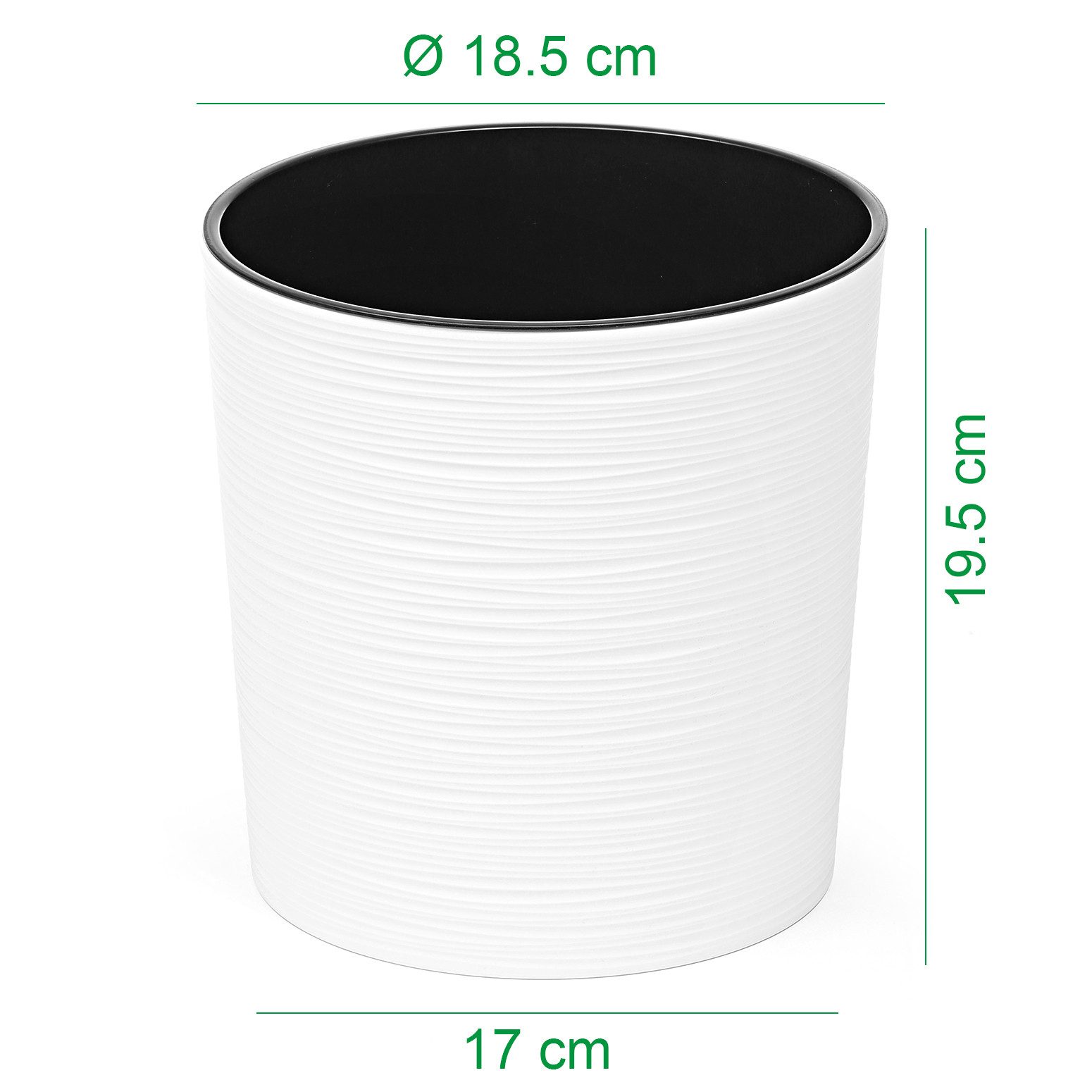 KAGM Pflanzkübel Blumenkübel Blumentopf in Rillenoptik günstig online kaufen