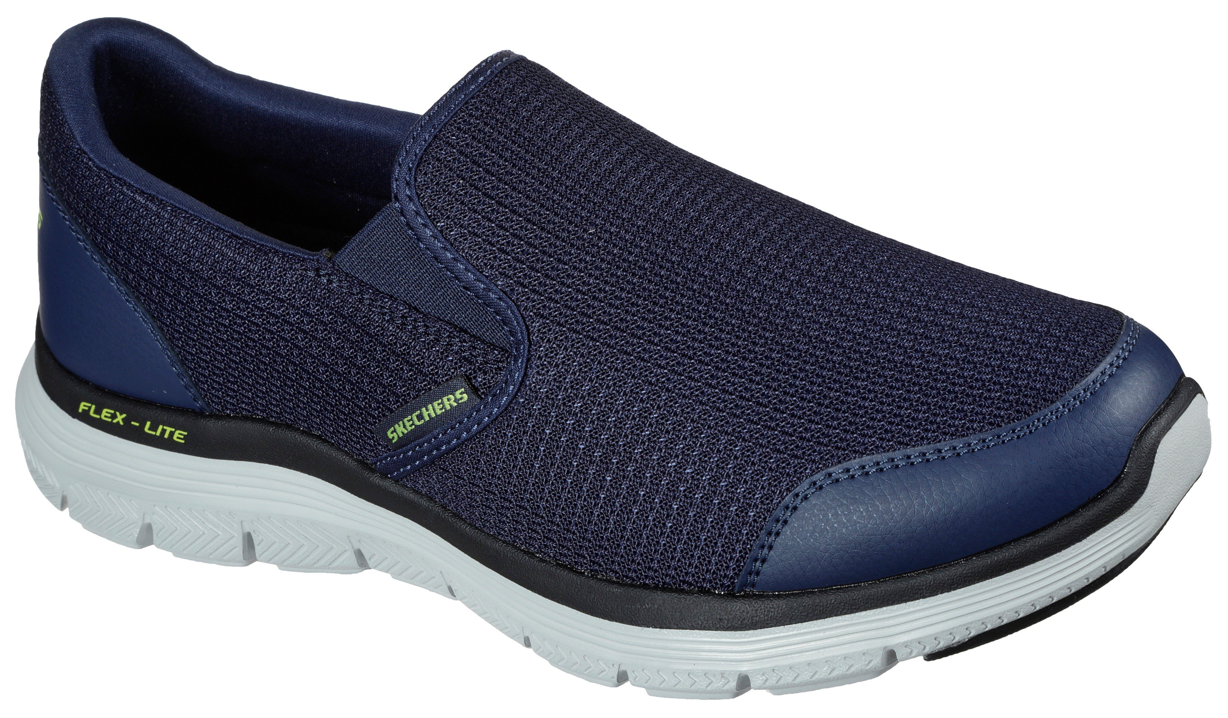 Skechers FLEX ADVANTAGE 4.0 Slip-On Sneaker Slipper, Schhlupfschuh, Komfortschuh mit Air Cooled Memory Foam