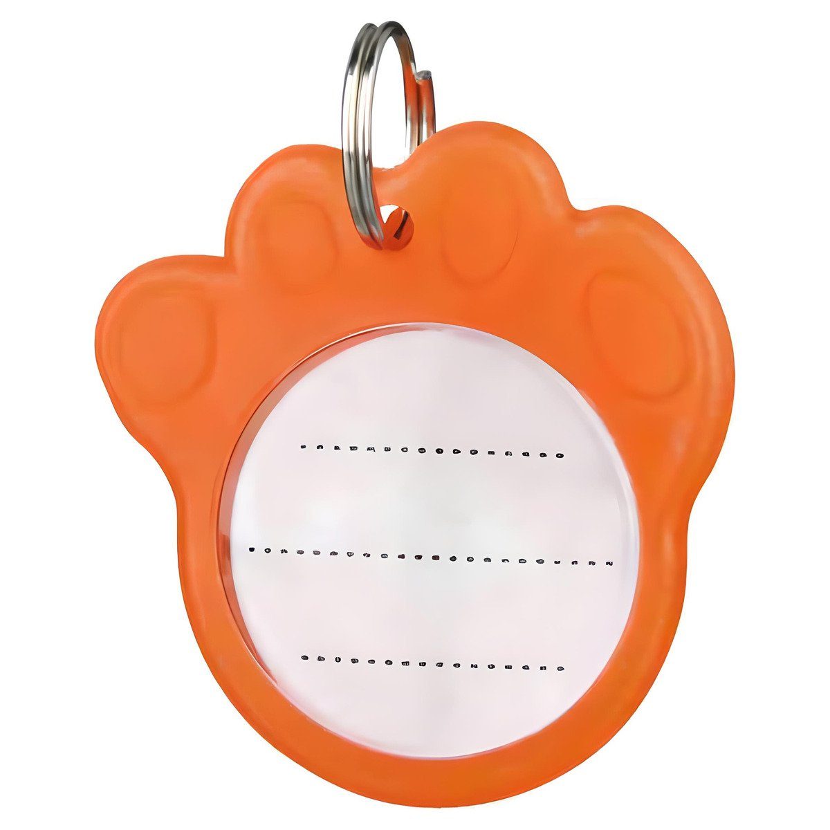 TRIXIE Tier-Halsband Sicherheits-Adressanhänger orange