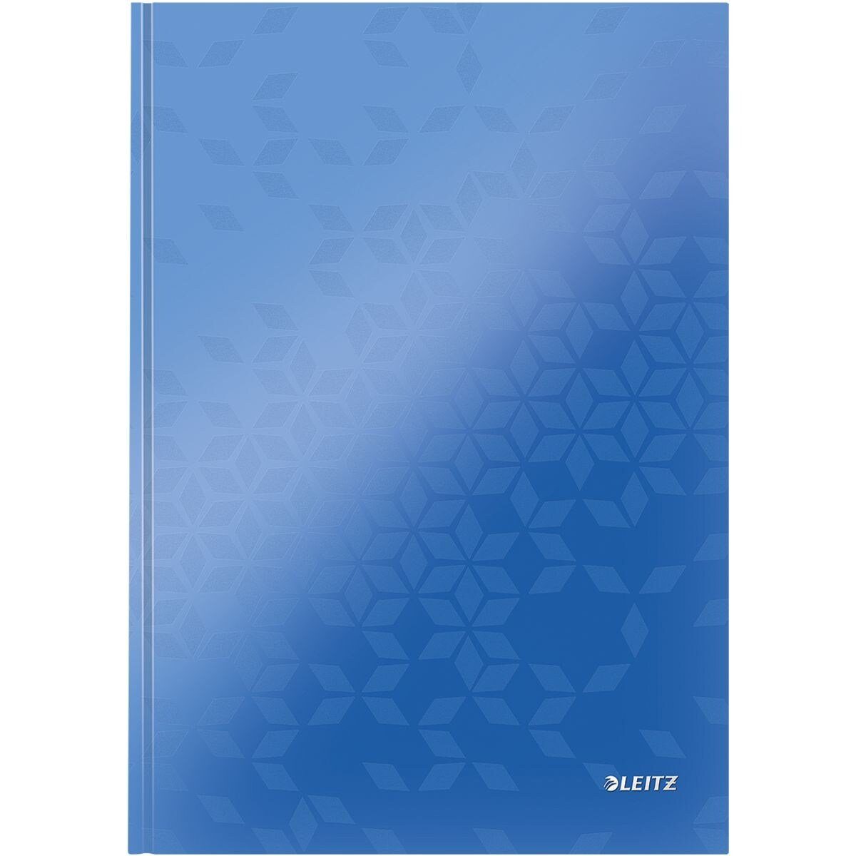 LEITZ Notizbuch WOW, mit umrahmter Linierung mit Betreff- und Datumsbereich blau metallic