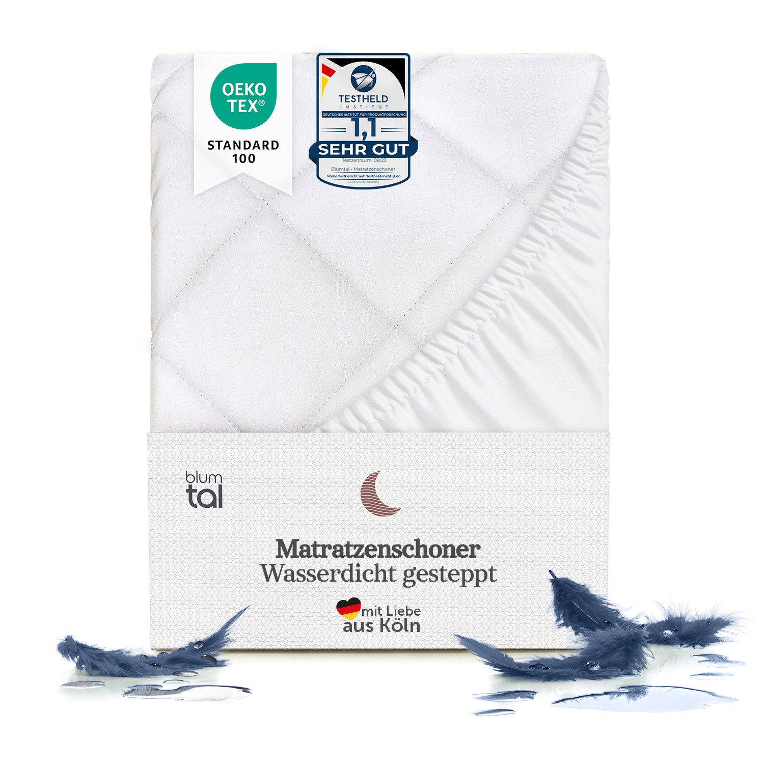 Matratzenschoner Luxus Gesteppter Matratzenschoner – Oeko-TEX Zertifiziert günstig online kaufen