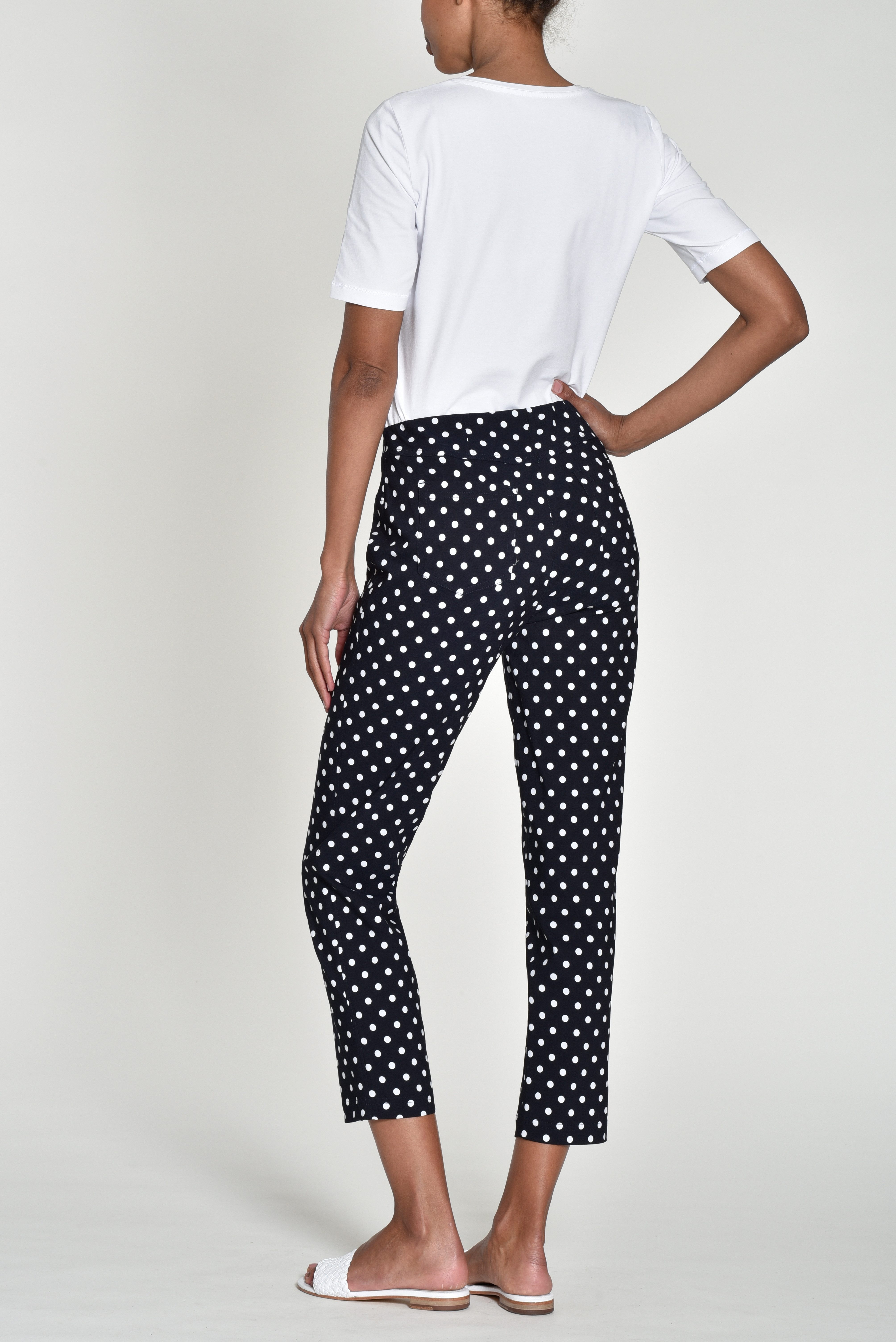 ROBELL Stretch-Hose BELLA Bengaline Punkte Print ein echter Hingucker !!! Punkte Print ° ° °