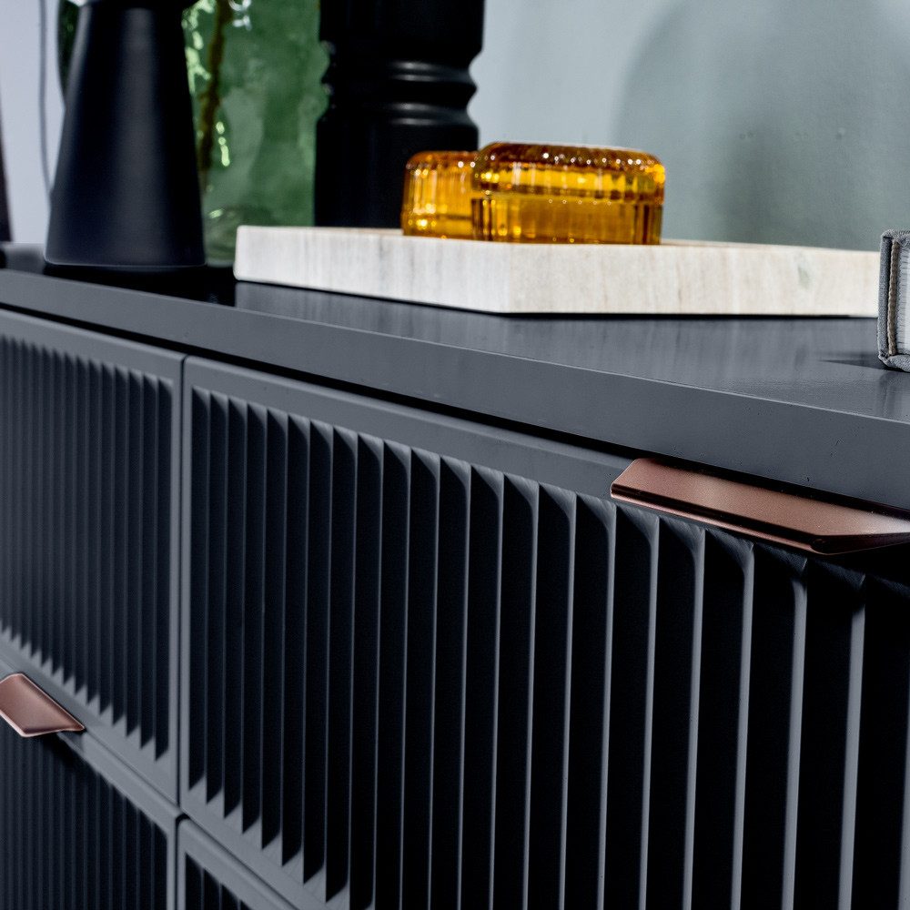 Lomadox Wohnwand LAURO-161, (6-St., Sideboard Vitrine günstig online kaufen