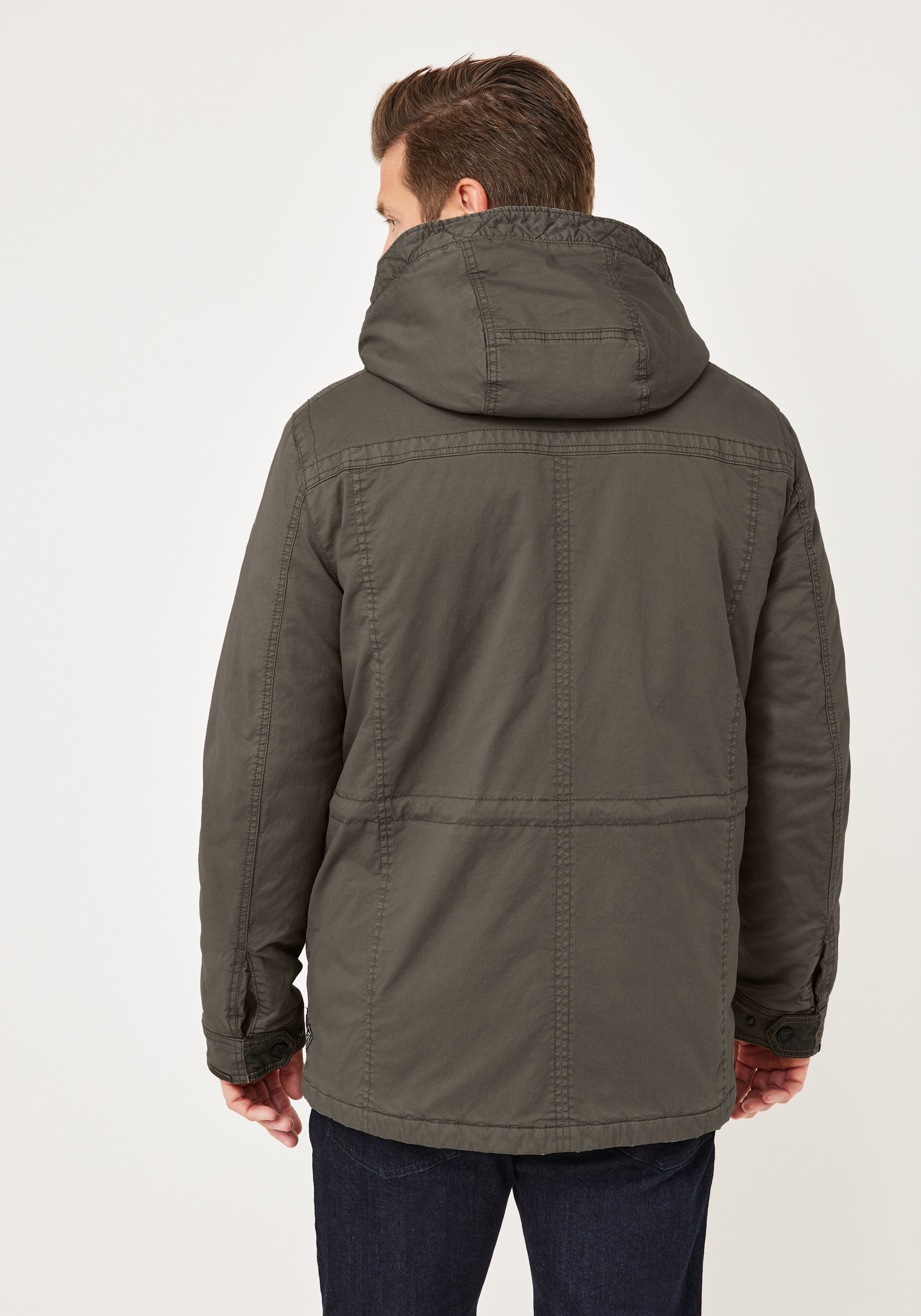 Redpoint Parka KORWIN Baumwoll-Parka mit abnehmbarer Kapuze und Stretch