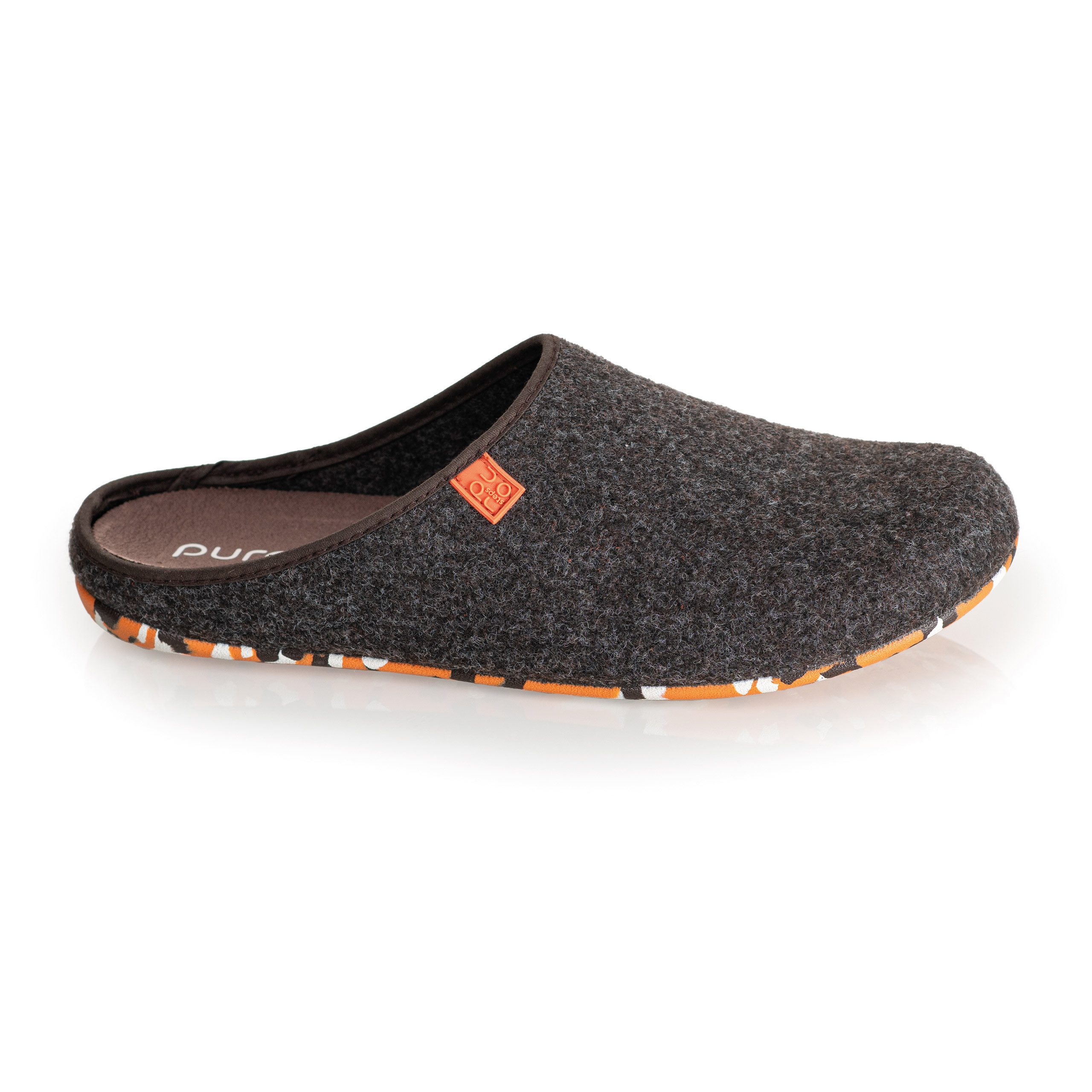 purosteps Fieltro-Eco Hausschuh Hergestellt aus recycelten PET Flaschen, Handgefertigt, Naturkautschuk – Bild 5 von 5