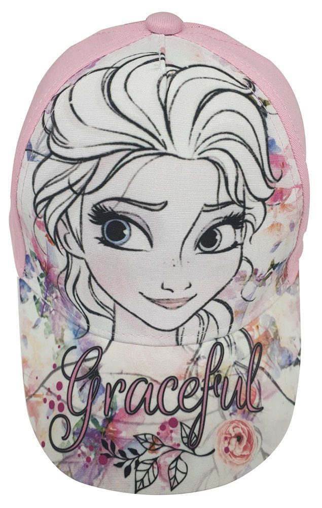 Sun City Baskenmütze Disney Frozen Elsa Mädchen Kappe Graceful Rosa 52