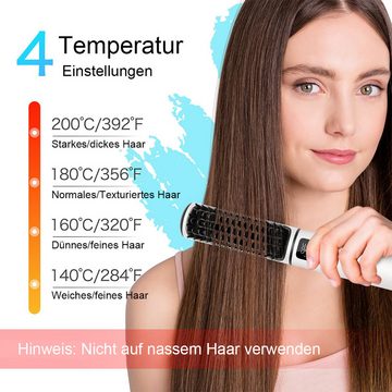 DOPWii Dampf-Haarglätter Haarglättungskamm, Negativionen-Haarpflege, Temperaturstufen, 5000 mAh, Verbrühschutz