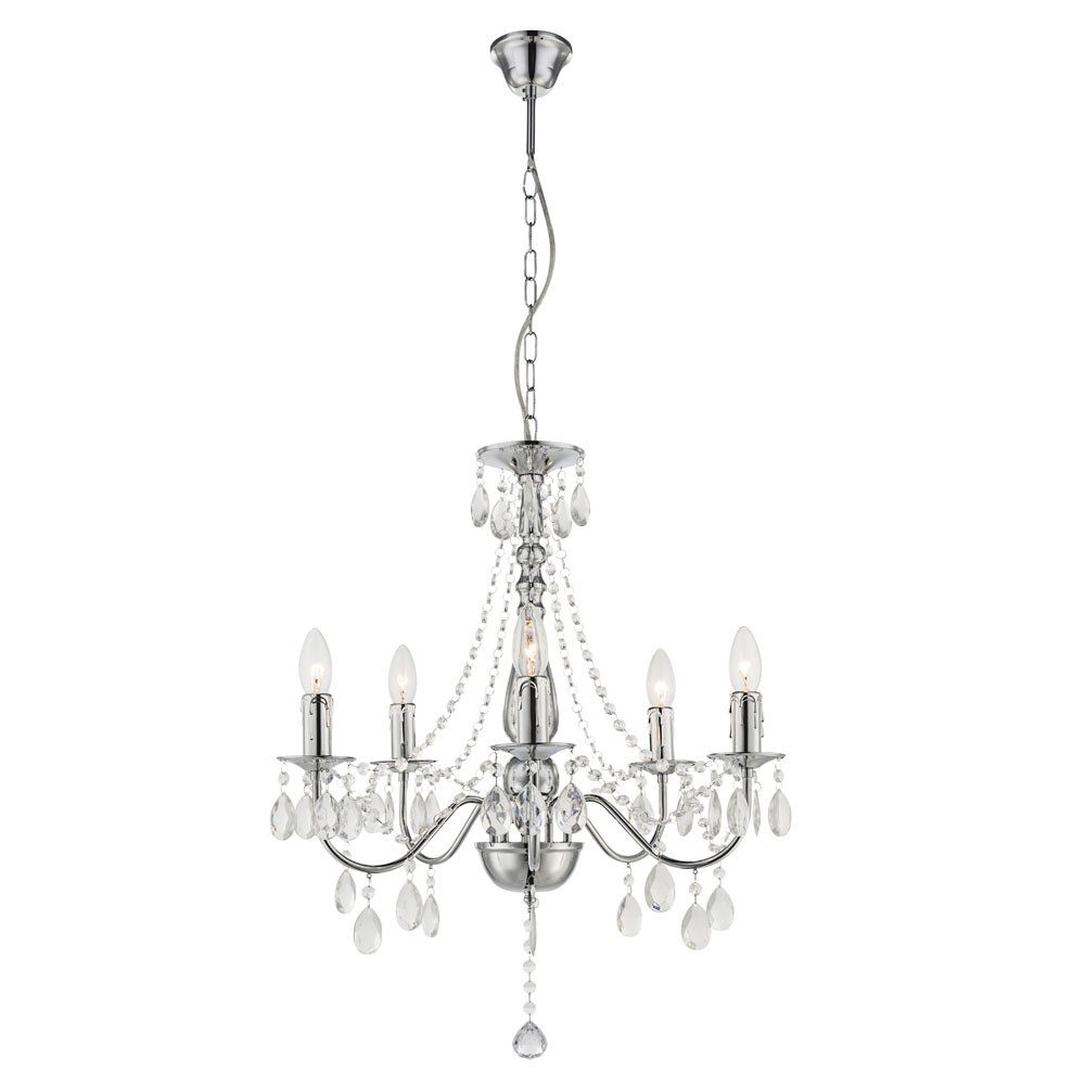 GLOBO LIGHTING Люстры, Leuchtmittel inklusive, Warmweiß, Люстры Hänge Leuchte Beleuchtung Acryl Kristalle Dekor klar