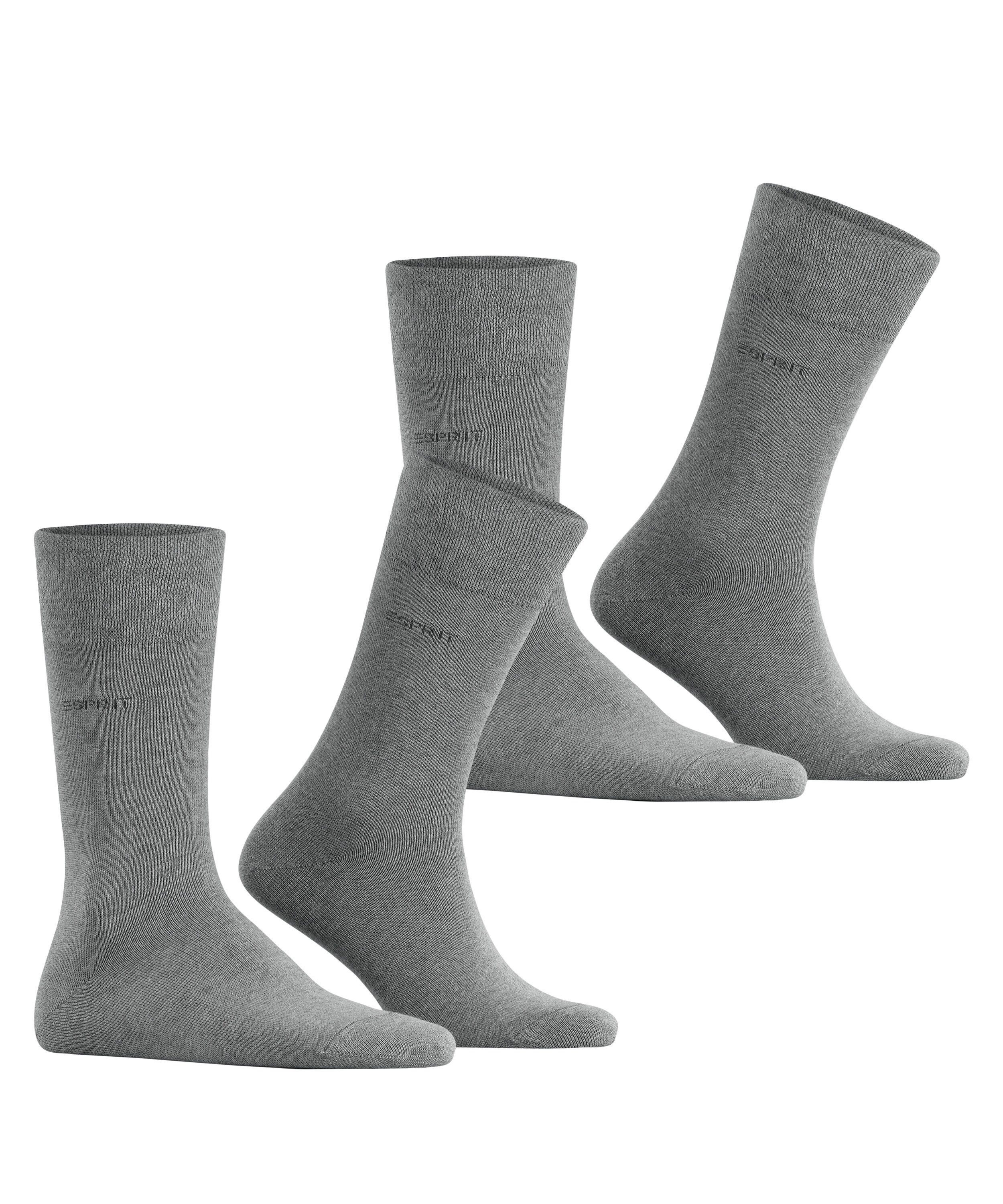 Esprit Socken Basic Easy 2-Pack Socken (2-Paar) mit druckfreiem Komfortbund