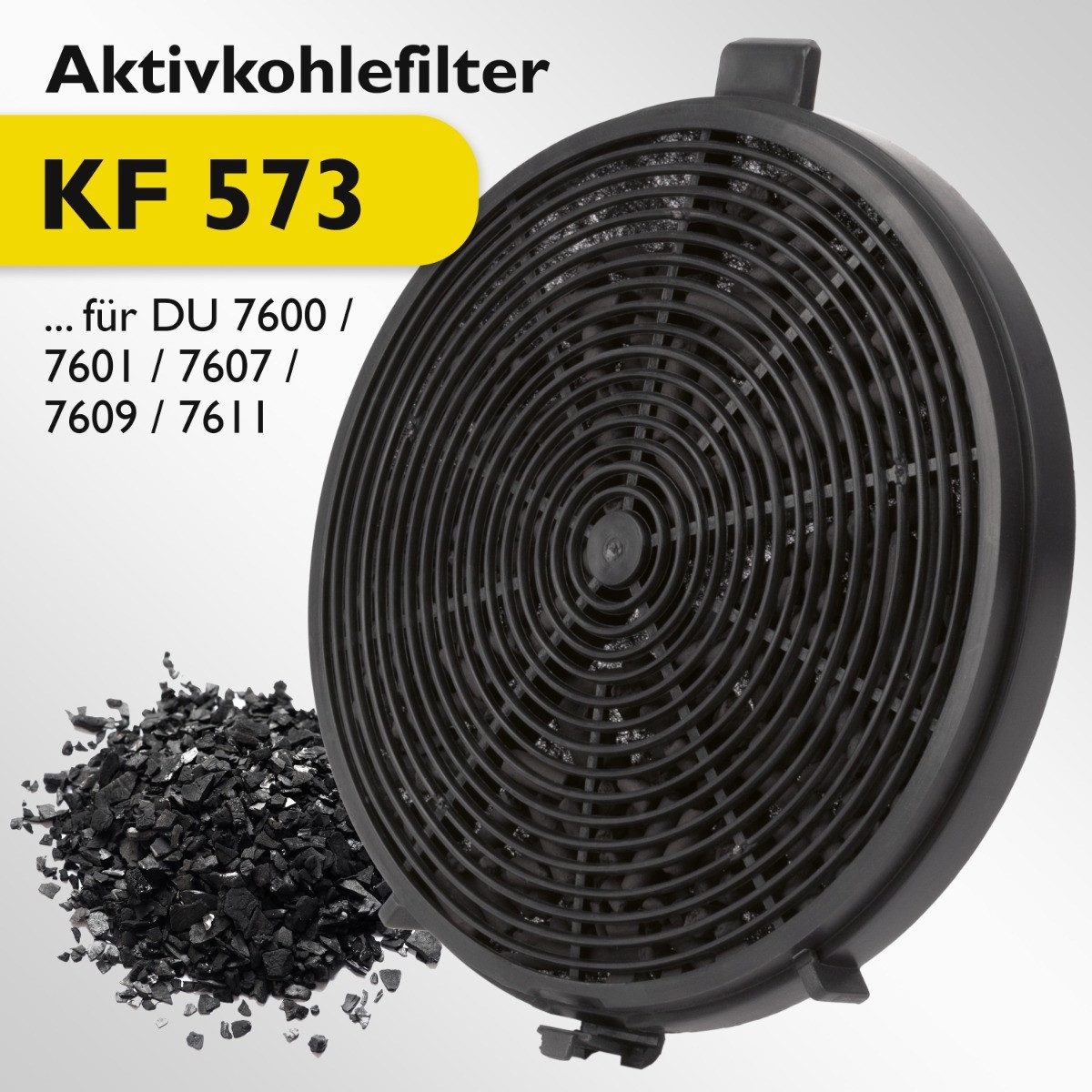 BOMANN Aktivkohlefilter KF 573, 2er Set, für DU 7600, DU 7601, DU 7607, DU 7609
