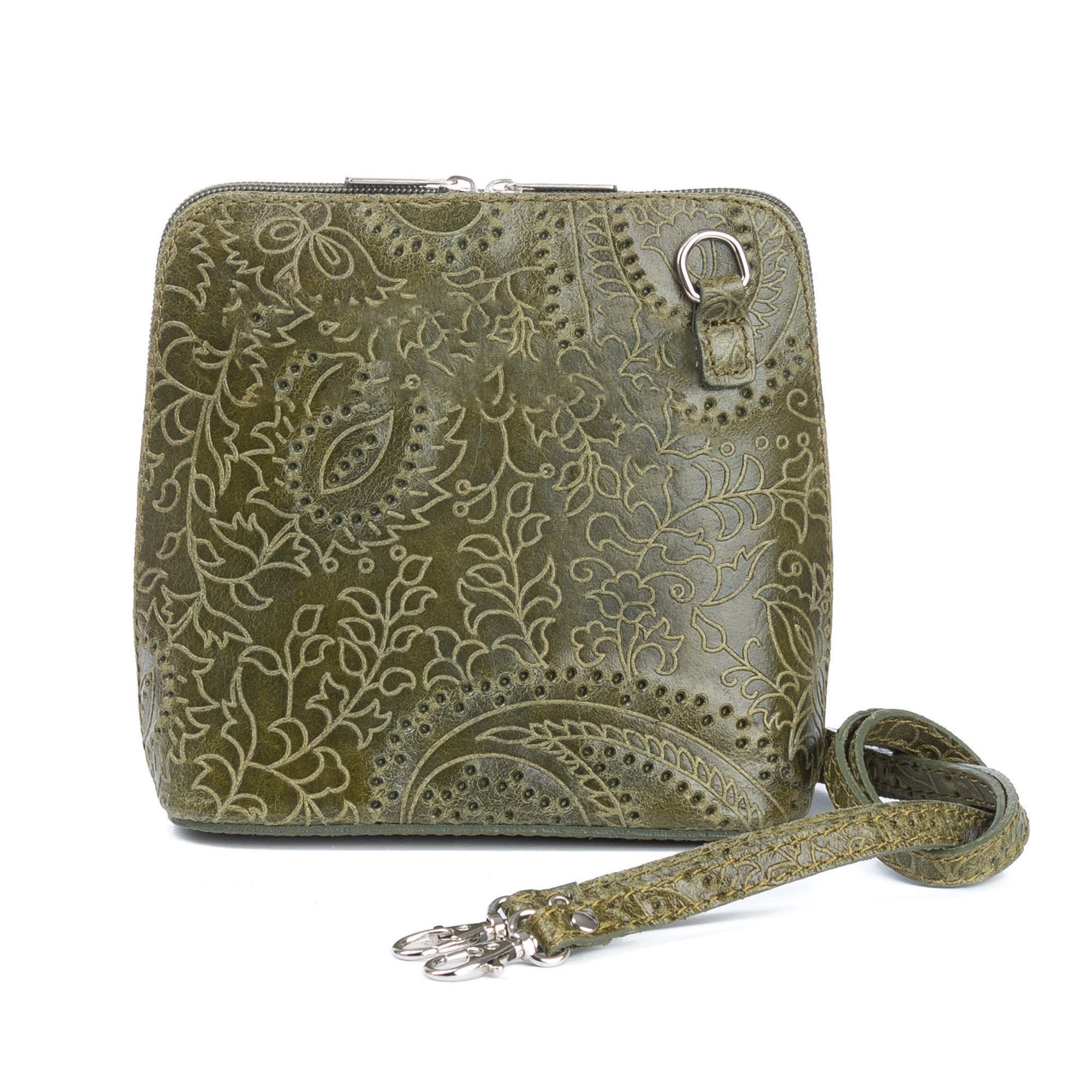 Der Trachtler Trachtentasche Paisley, mit verspielter Prägung -ECHT LEDER- günstig online kaufen