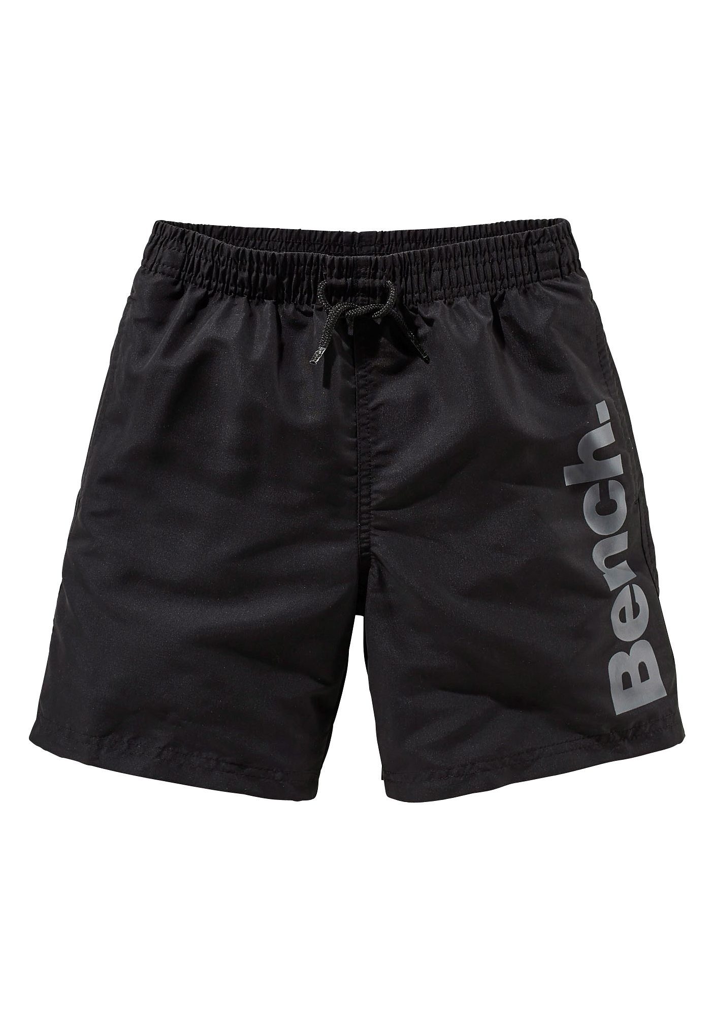 Bench. Badeshorts mit trendigem Logoschriftzug schwarz