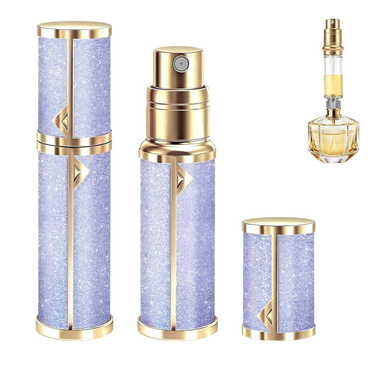 LuxusKollektion Parfümzerstäuber Parfümzerstäuber 5ml Violett/Gold