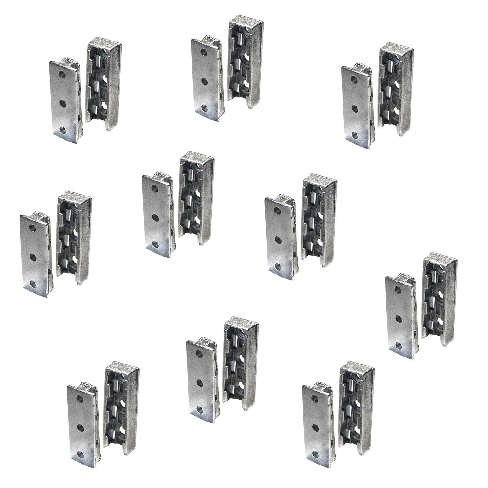 SO-TECH® Möbelbeschlag Möbelverbinder verdeckt Bettverbinder SOLID Korpusverbinder (10 St), 10er Set, aus Metall, Tragkraft bis 250 kg