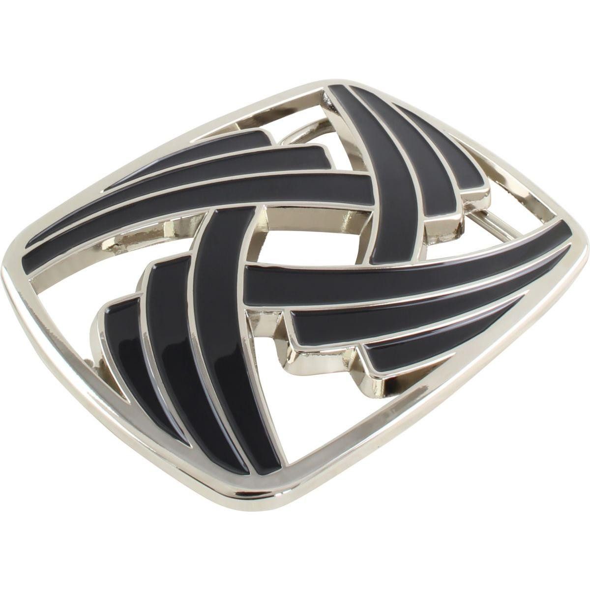 BELTINGER Gürtelschnalle Black Lines 4,0 cm - Buckle Wechselschließe Gürtelschließe 40mm - Gürt (1-St)