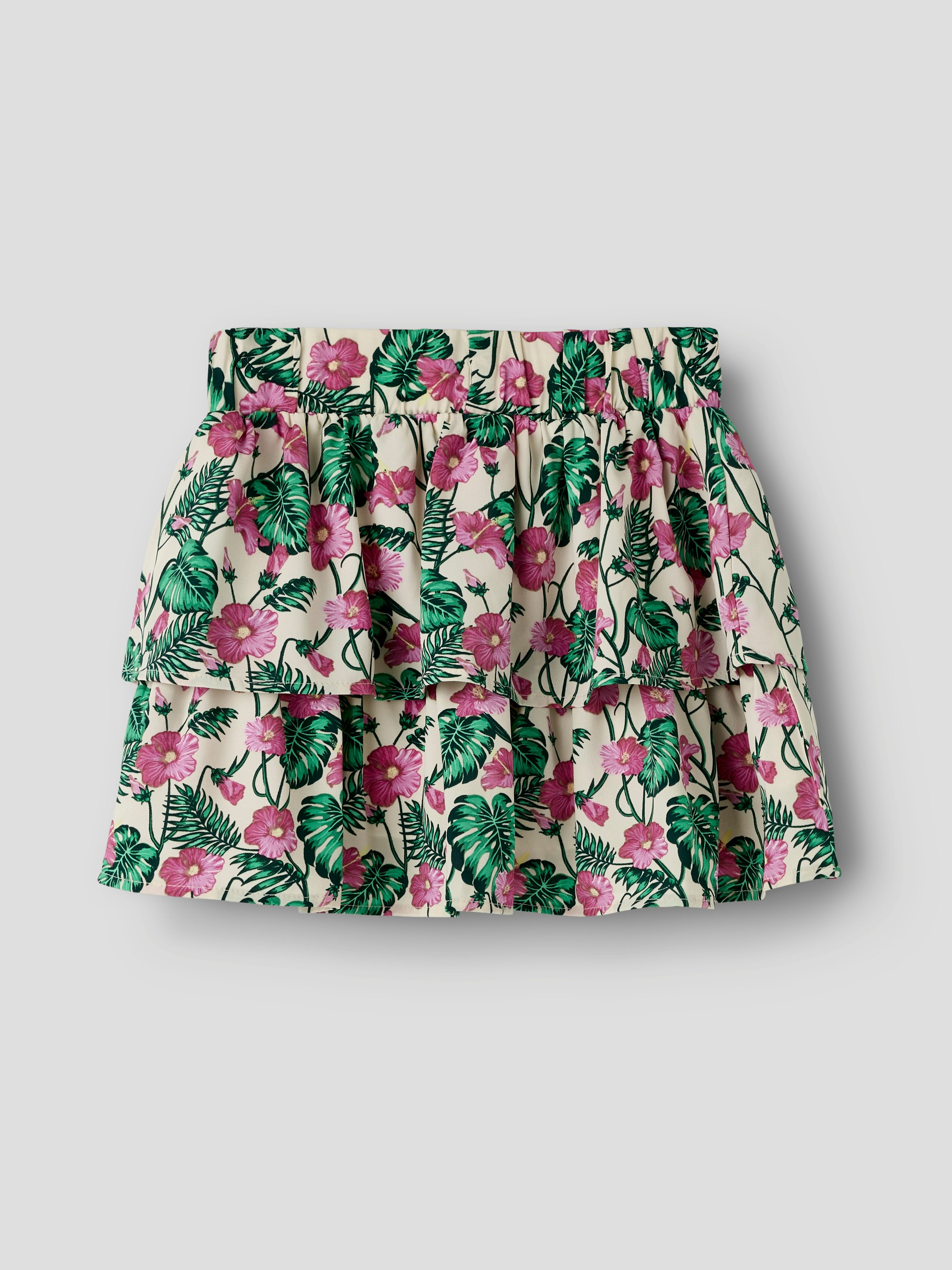 Name It Volantrock NKFVINAYA SKIRT FFF NOOS Kunstfaser, Stretch, Allover Druck