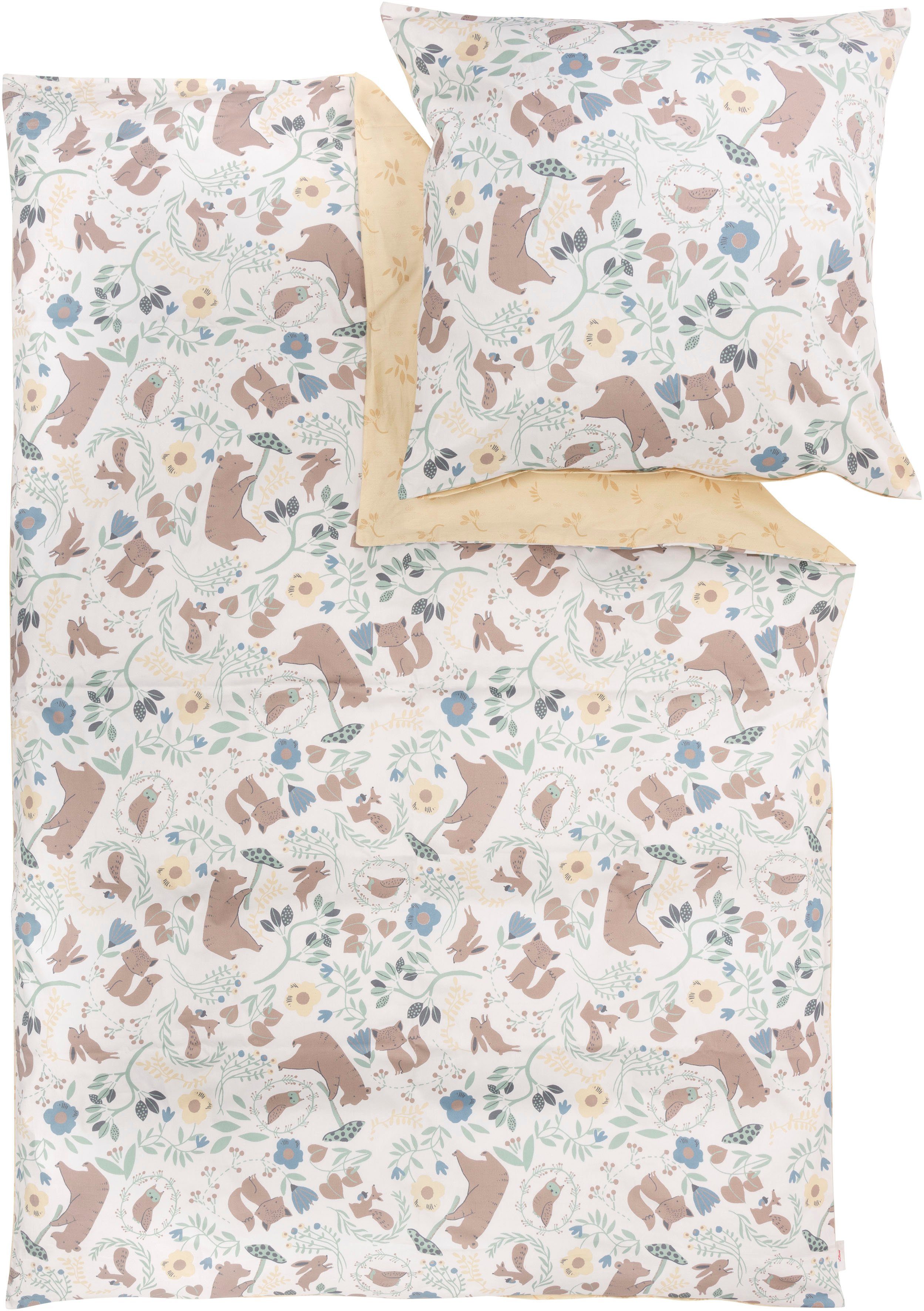s.Oliver Wendebettwäsche Satinbettwäsche s.Oliver Junior Waldtiere, Satin, mit liebevollem Tiermotiv – Bild 2 von 5