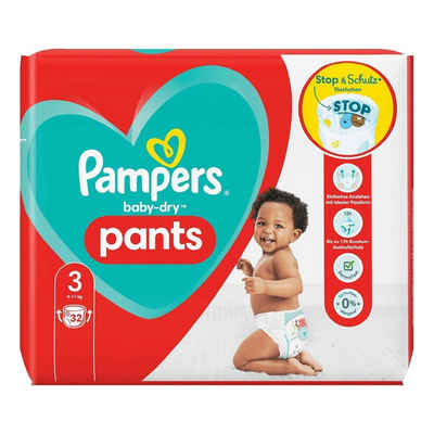 Pampers Памперси Pampers Baby-Dry Pants Розмір 3 6-11kg Höschenwindeln 32 Stück Einfache