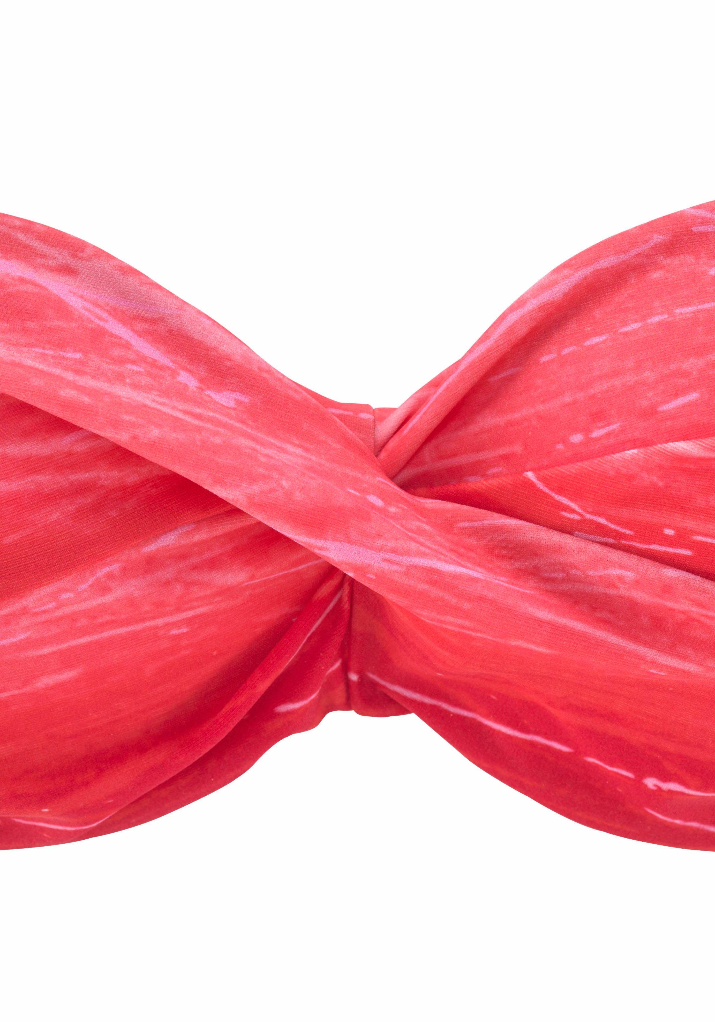 LASCANA Bügel-Bandeau-Bikini mit Farbverlauf in Batik-Optik