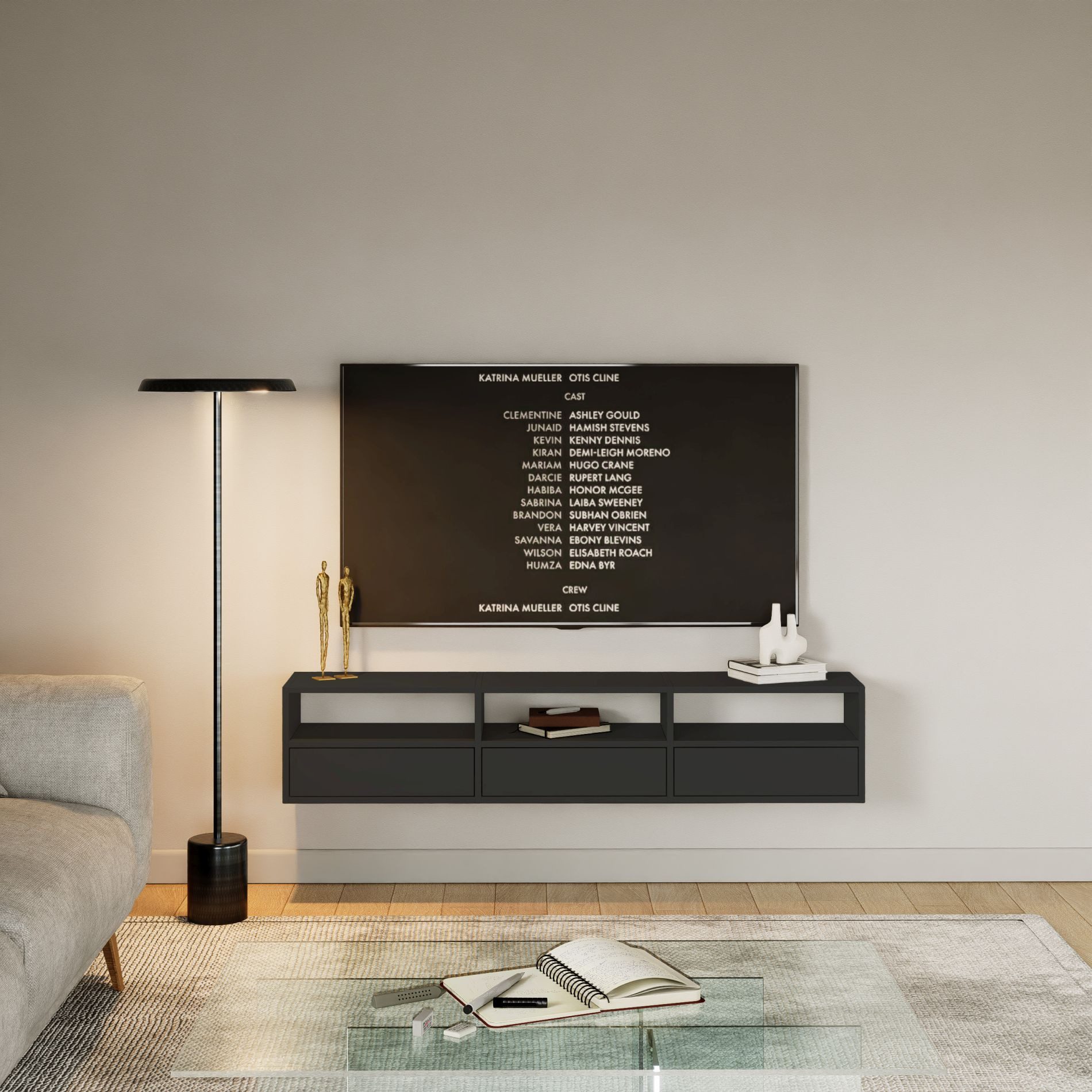 Selsey TV-Schrank FRAMME TV-Lowboard hängend 150 günstig online kaufen