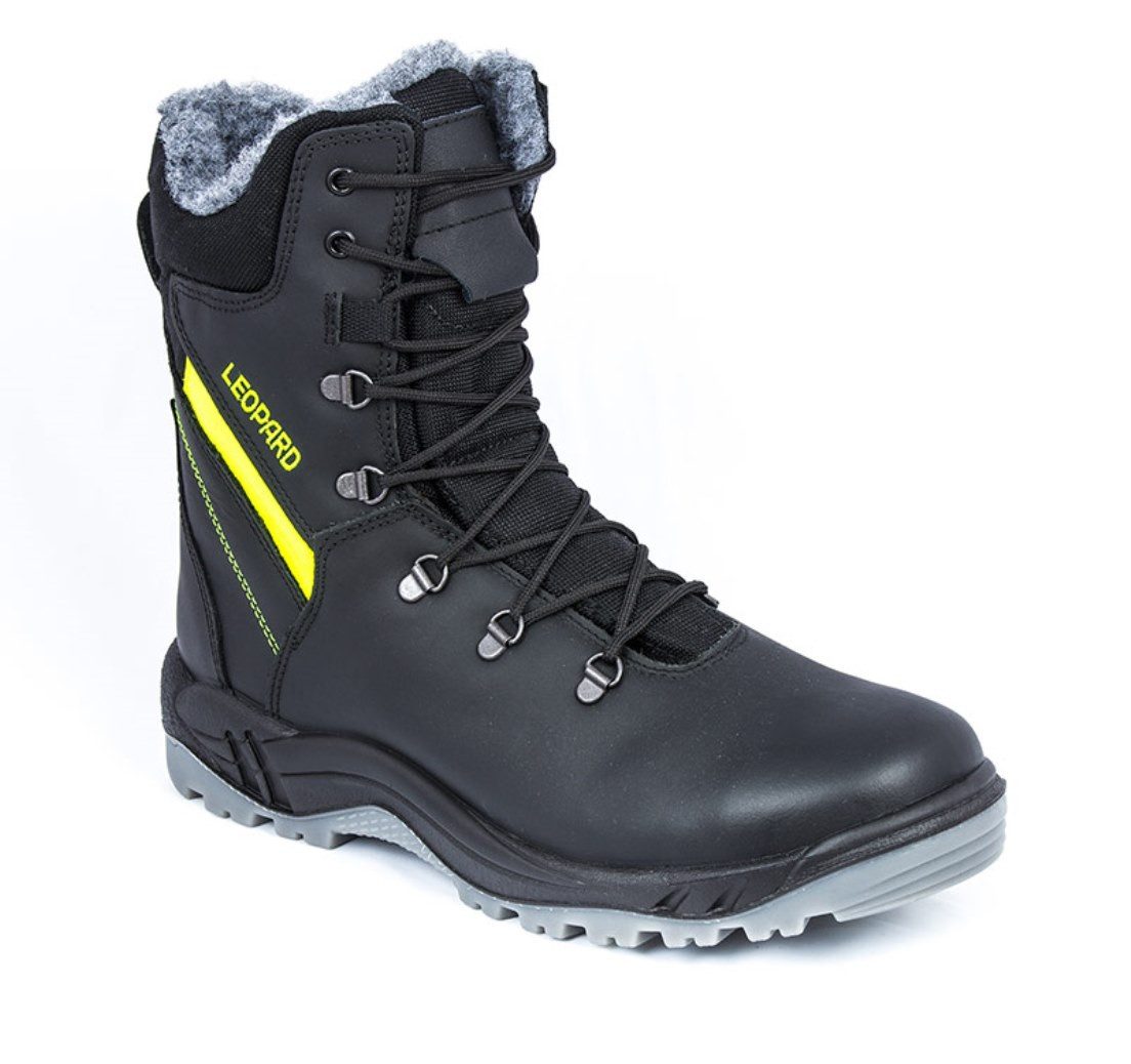 LEOPARD Winterschnürstiefel S3 Schutzkappe Warmfutter Sicherheitsschuh Warmfutter