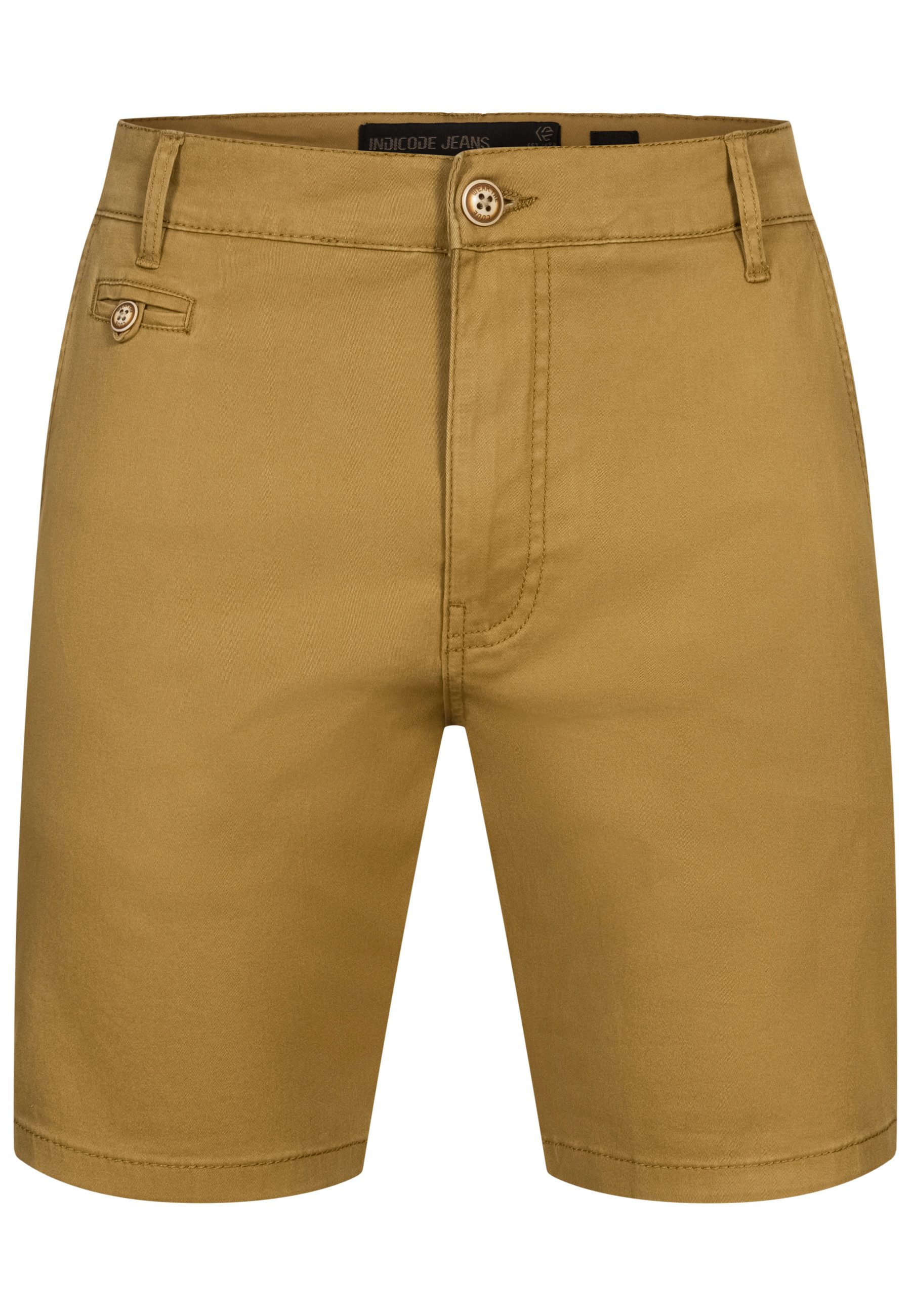 Indicode Chinoshorts INSylvester aus elastischer Baumwoll-Qualität günstig online kaufen