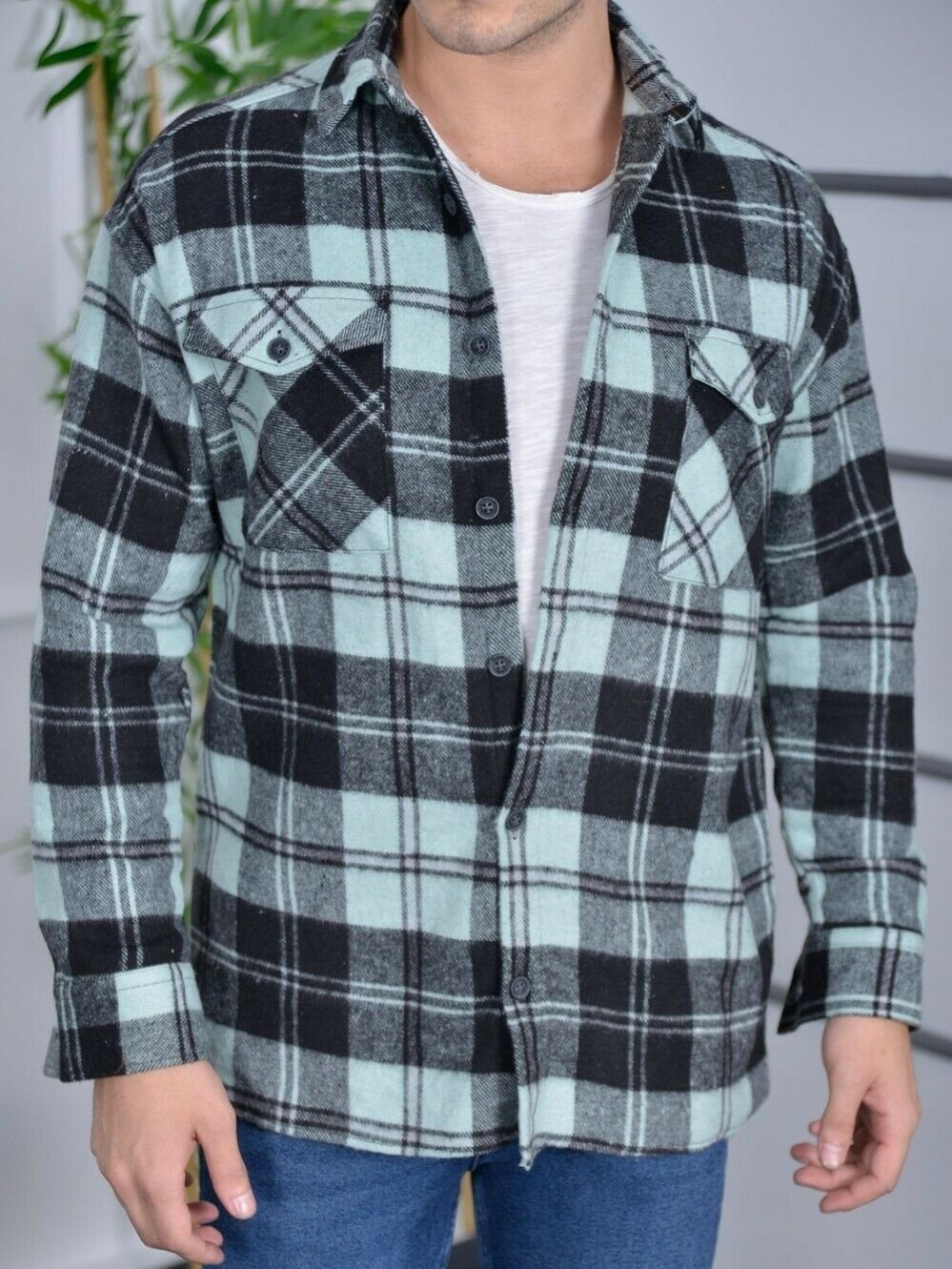 Megaman Jeans Flanellhemd H-260 Flanellhemd Kariert günstig online kaufen