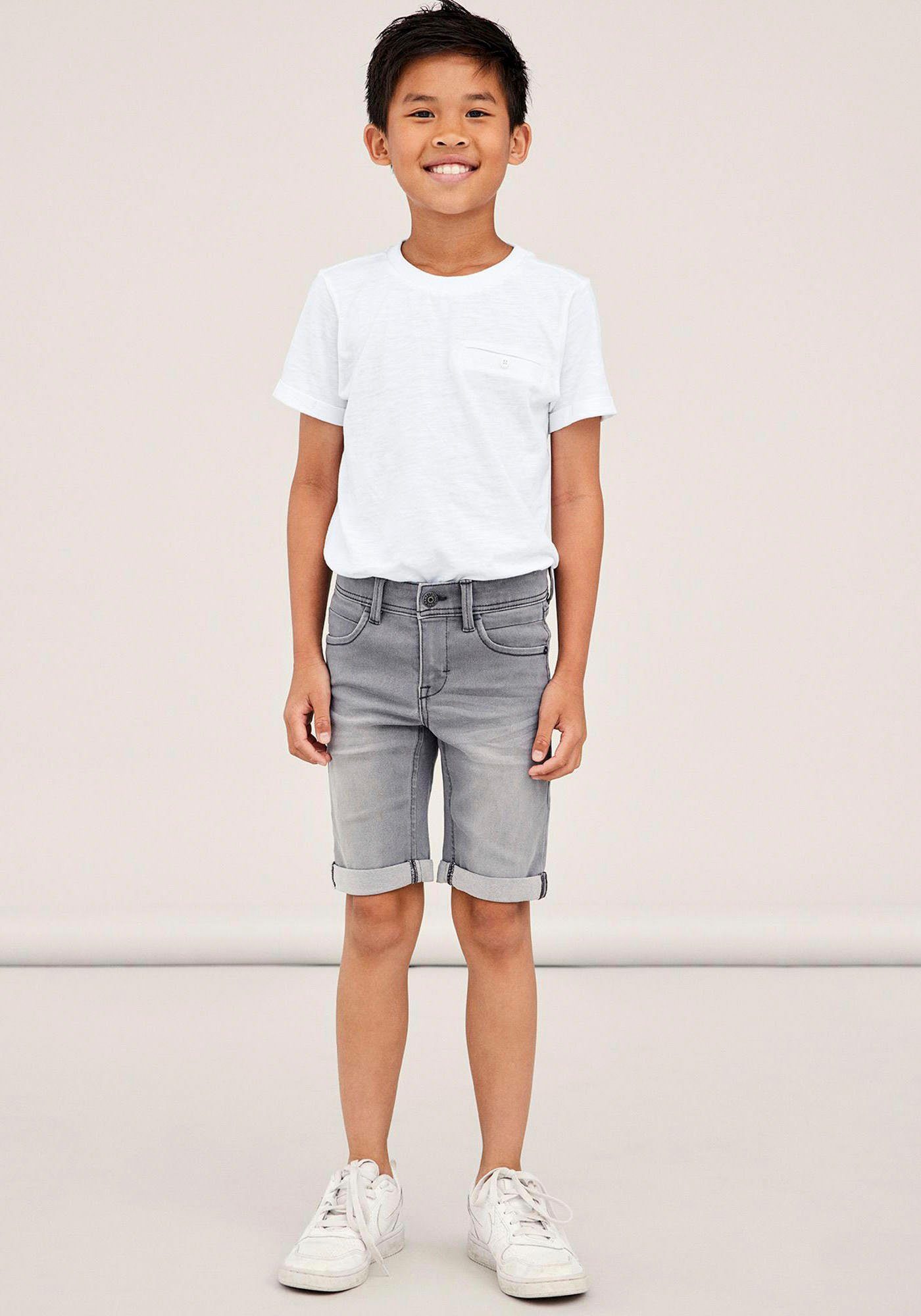 Name It Shorts NKMSILAS SLIM DNM L SHORTS 2272-TX NOOS medium-grey | Jeansshorts