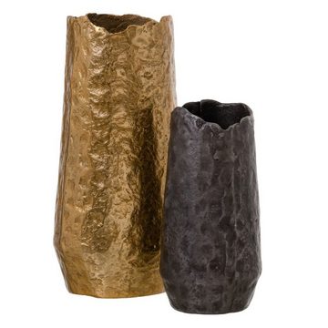 Bigbuy Dekovase Vase Gold Aluminium 18 x 18 x 36 cm