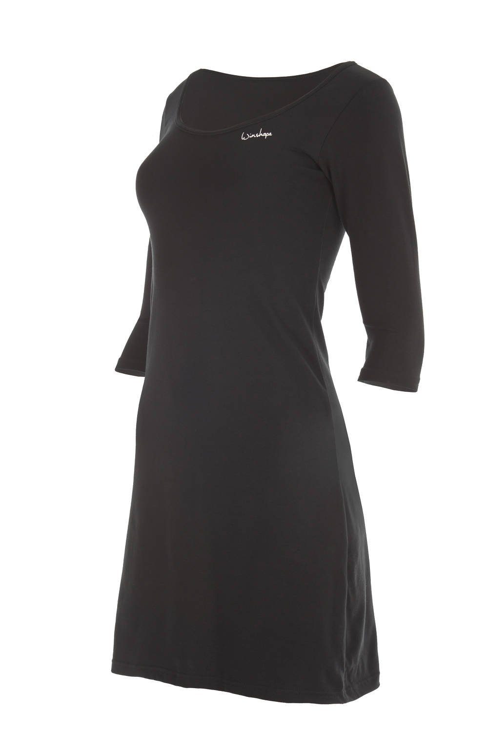 WK2 Winshape schwarz A-Linien-Kleid 3/4-Arm