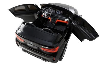 Actionbikes Motors Elektro-Kinderauto BMW X6M F16 XXL - Kinder Elektroauto ab 3 Jahre - Türen zum Öffnen, Belastbarkeit 40 kg, (2-tlg), inkl. Stoßdämpfer hinten - mit Fernbedienung - Ledersitze