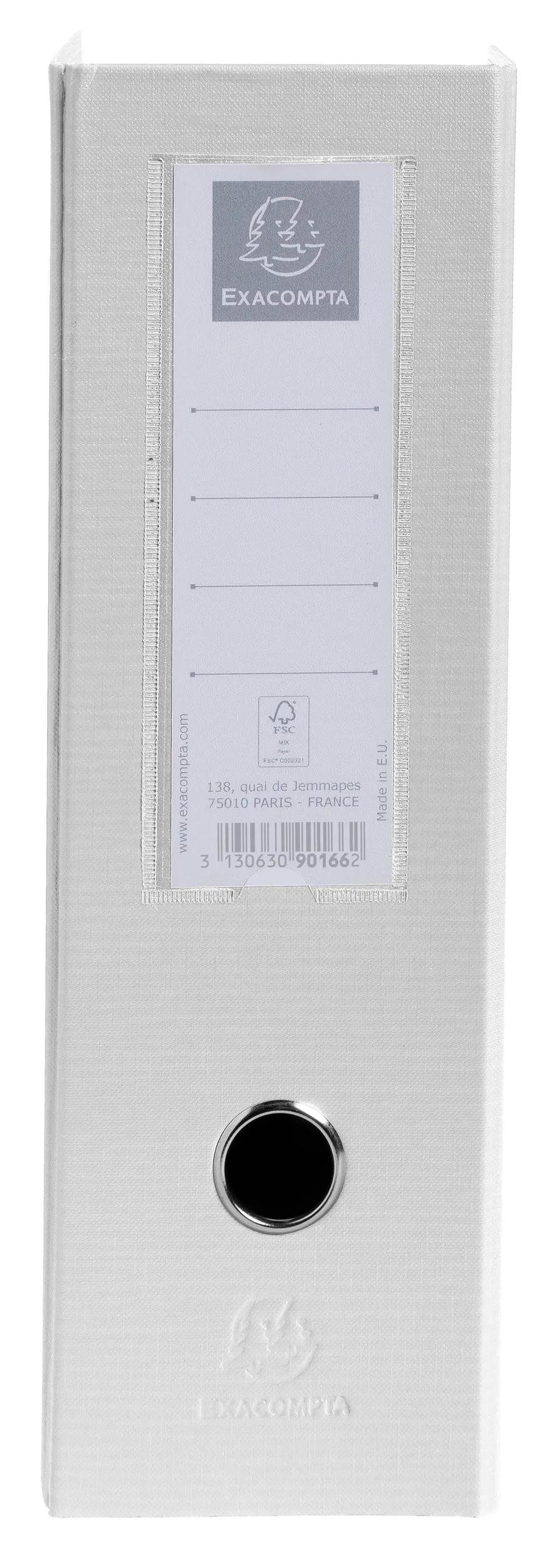 EXACOMPTA Офисные папки 10x Офисные папки PP, Rückenbreite 100mm, 23x31cm für A4 - Weiß - 90166E, Офисные папки