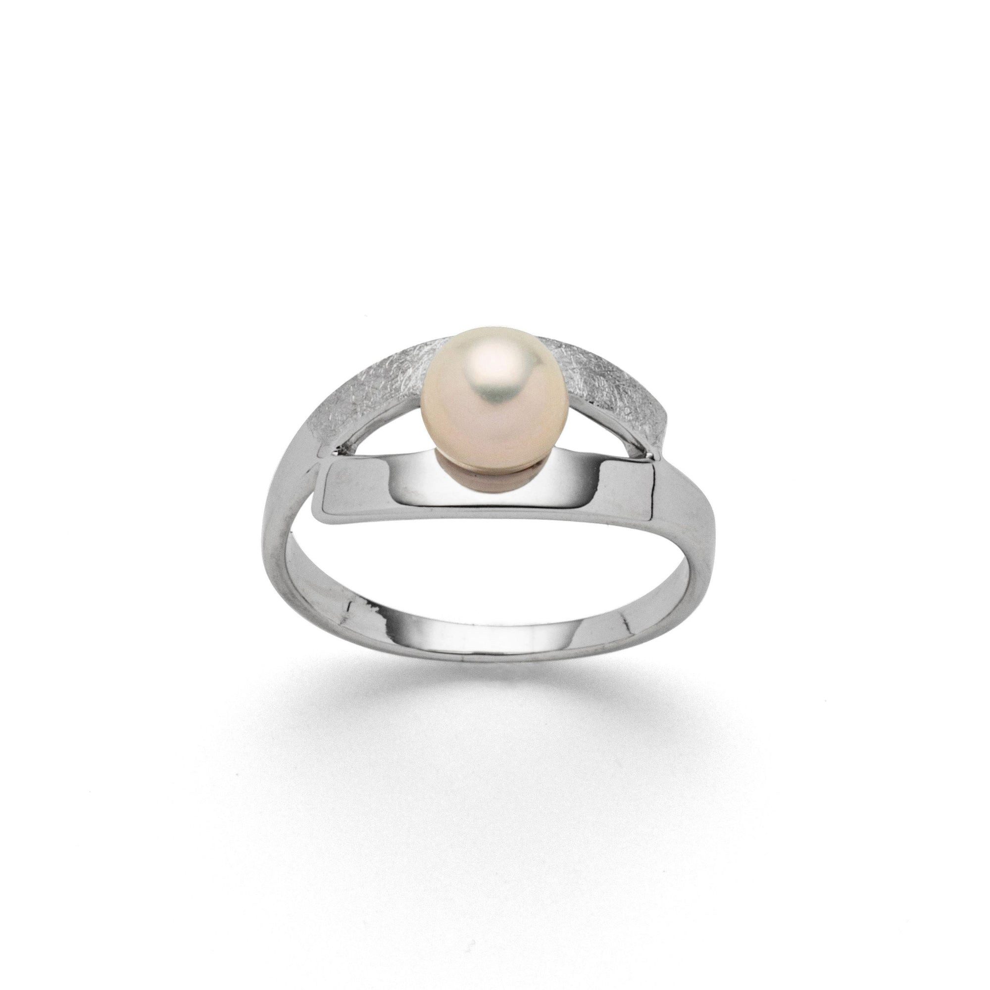 DUR Fingerring DUR Schmuck: Ring "Perle", 925er Sterlingsilber, R6169