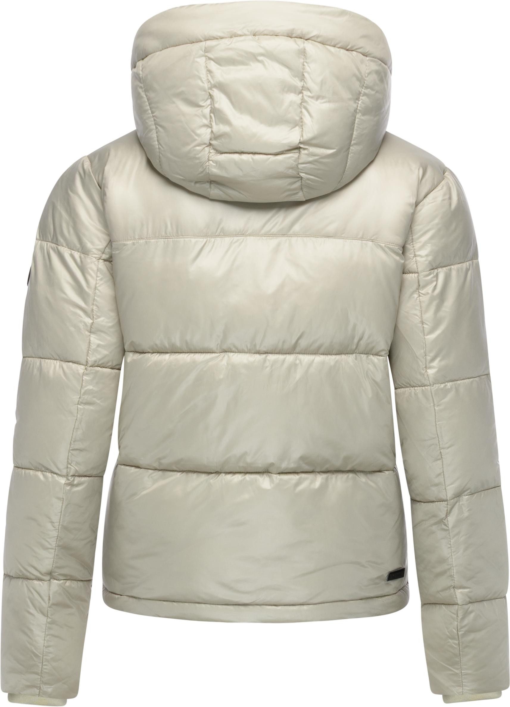Ragwear Steppjacke Roobie II Matt glänzende Damen Winterjacke mit Kapuze