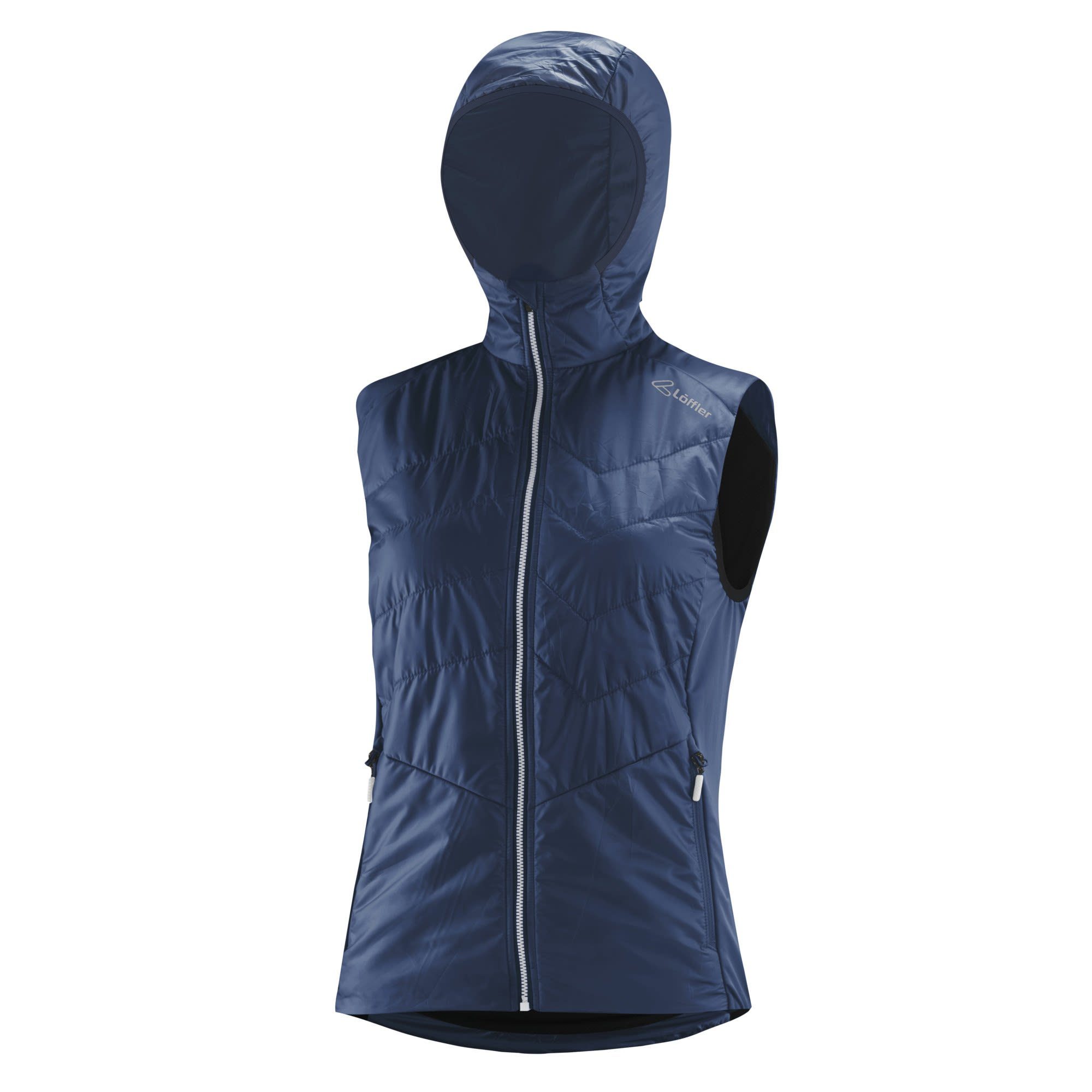 Löffler Funktionsweste Löffler W Hooded Vest Pl60 Damen Isolationsweste Dark Blue