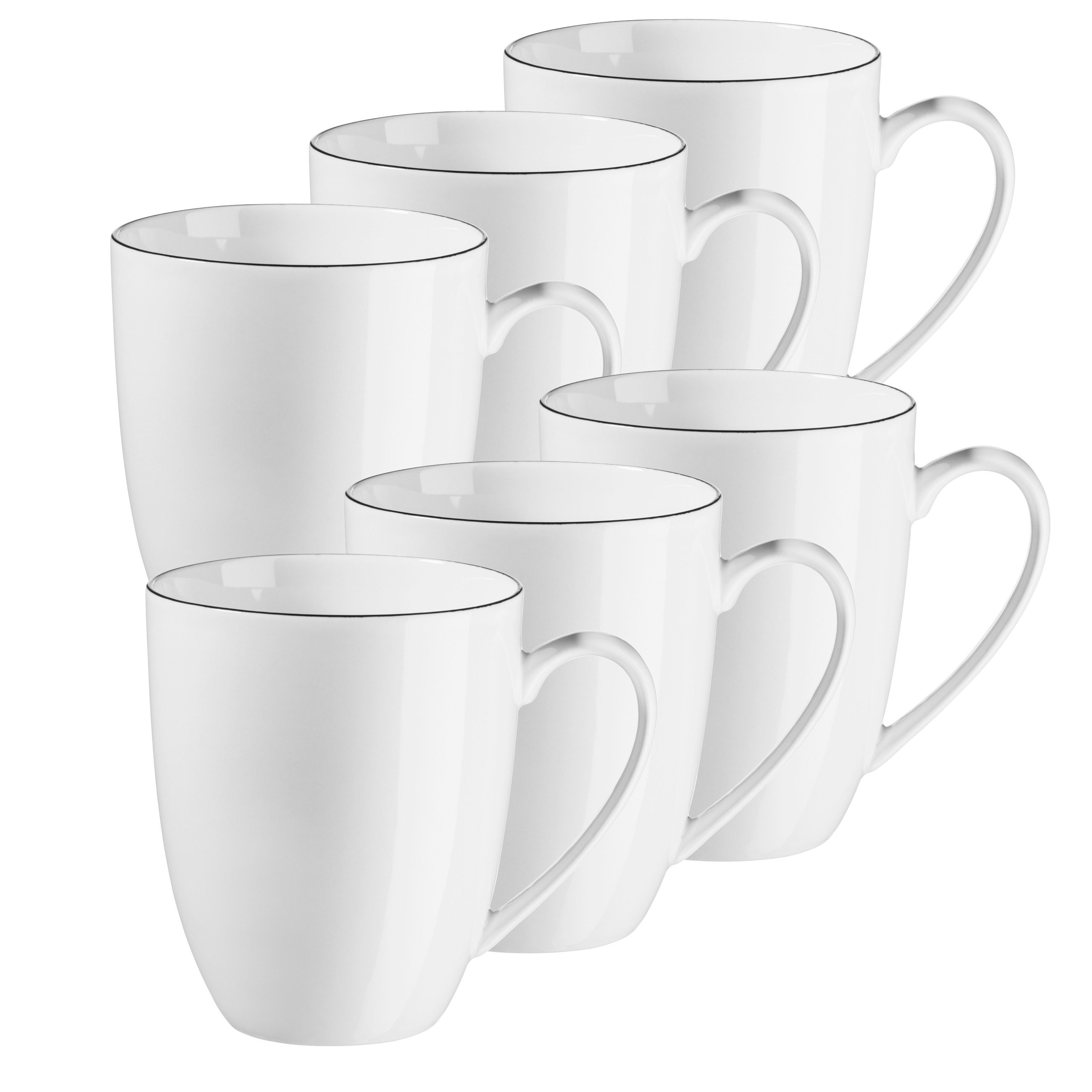 MÄSER Becher Felise, 6-tlg., Porzellan
