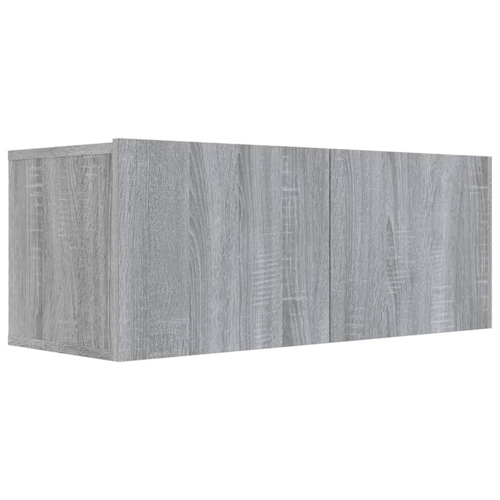 vidaXL TV-Schrank TV-Board Grau Sonoma 80x30x30 cm Holzwerkstoff günstig online kaufen